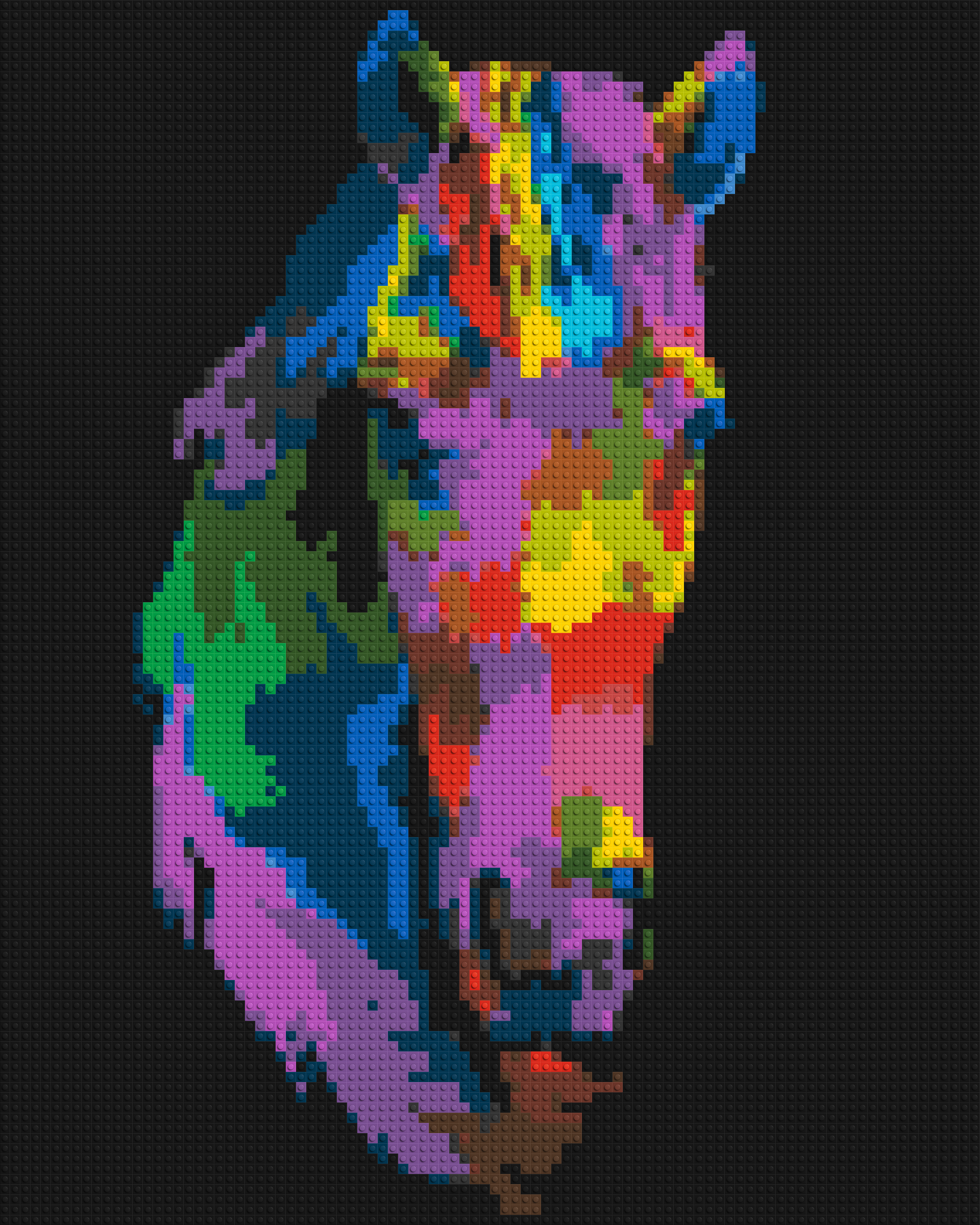 Horse Colorful Pop Art - Brick Art Mosaic Kit