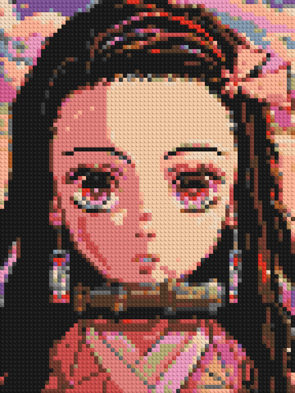 Nezuko Pixel Art - Brick Art Mosaic Kit