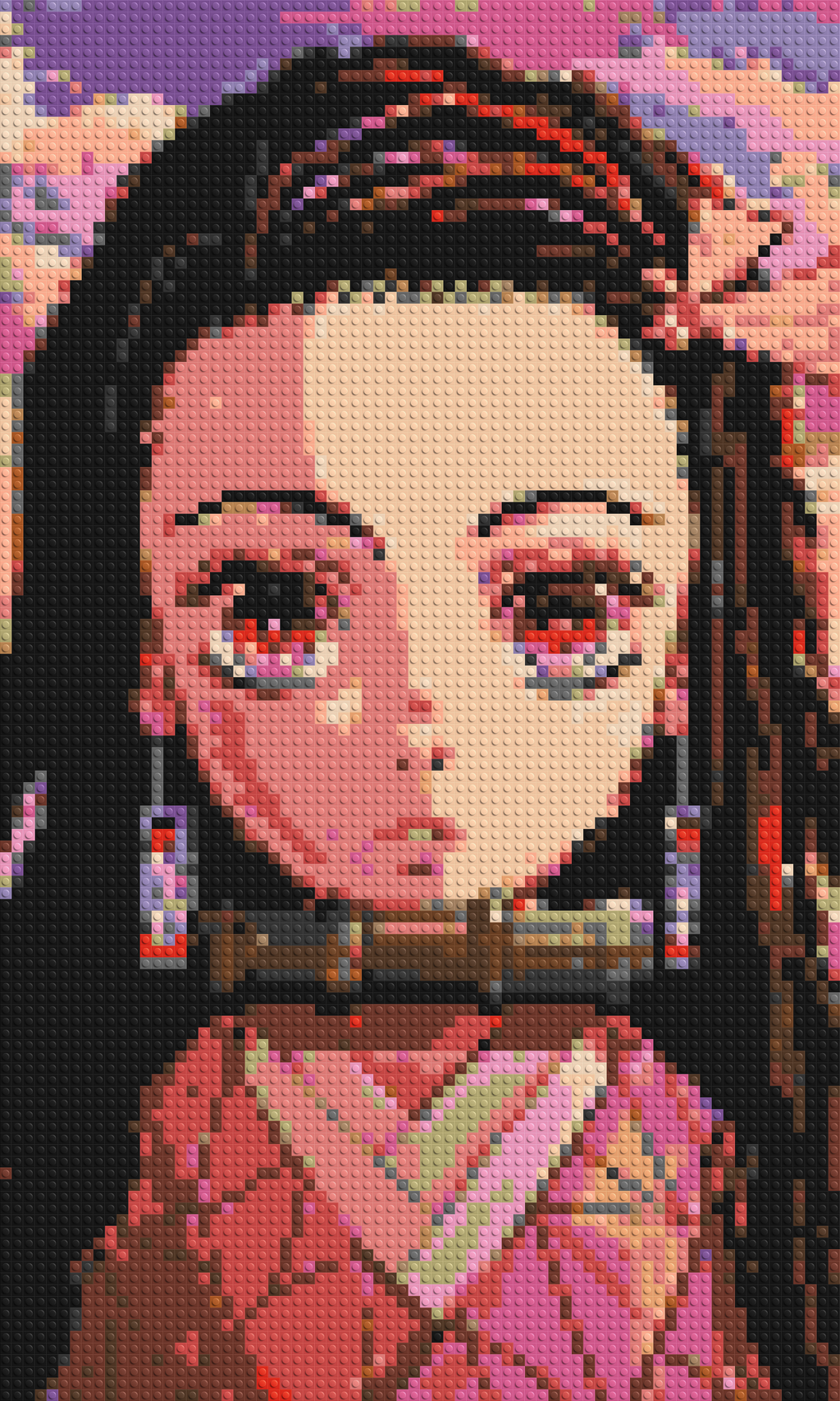 Nezuko Pixel Art - Brick Art Mosaic Kit