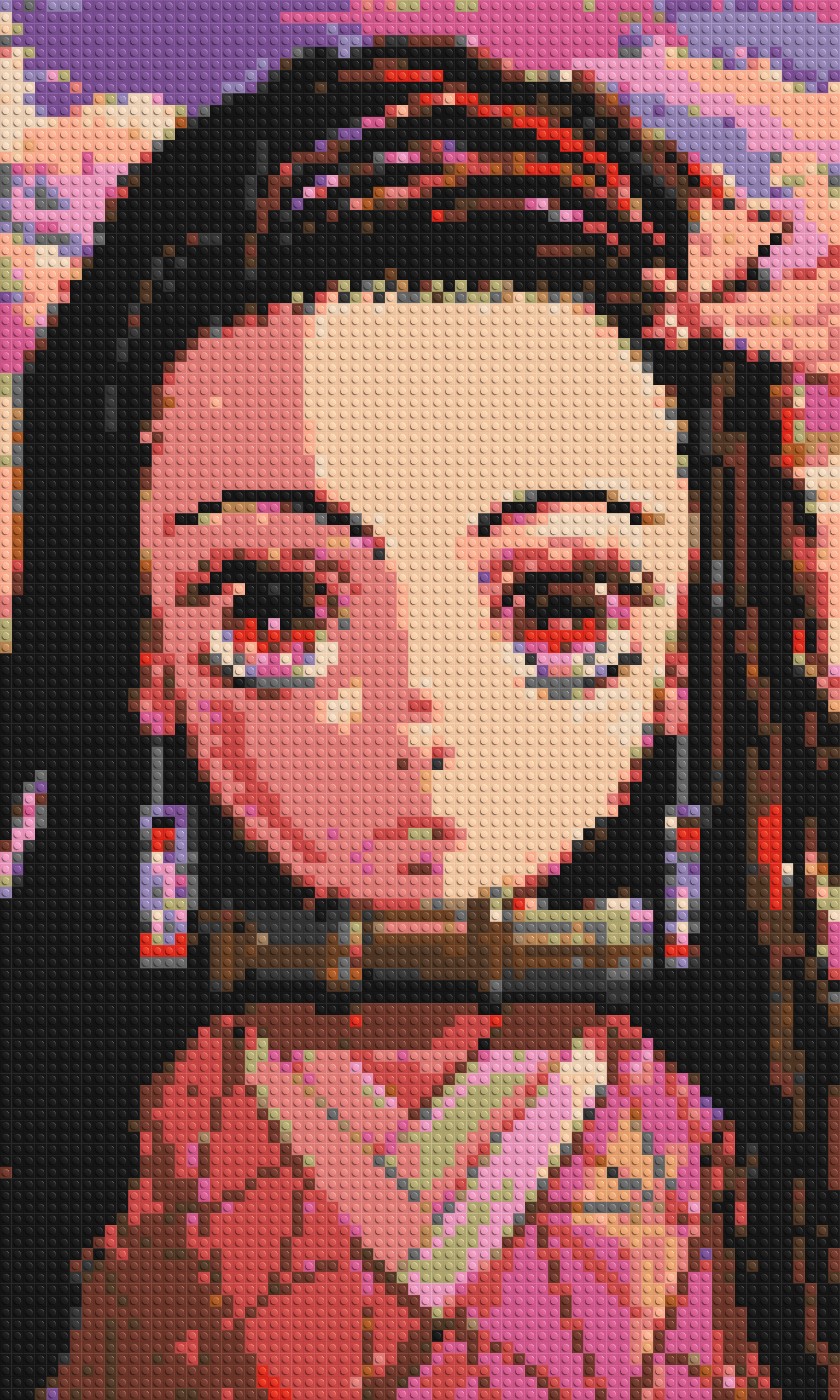 Nezuko Pixel Art - Brick Art Mosaic Kit