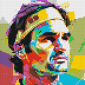 Roger Federer - Brick Art Mosaic Kit