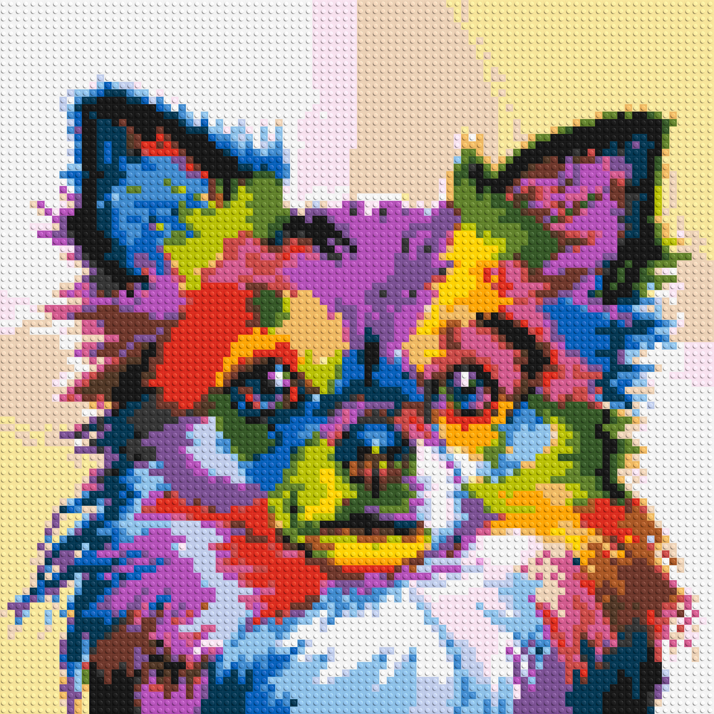 Chihuahua Colorful Pop Art - Brick Art Mosaic Kit