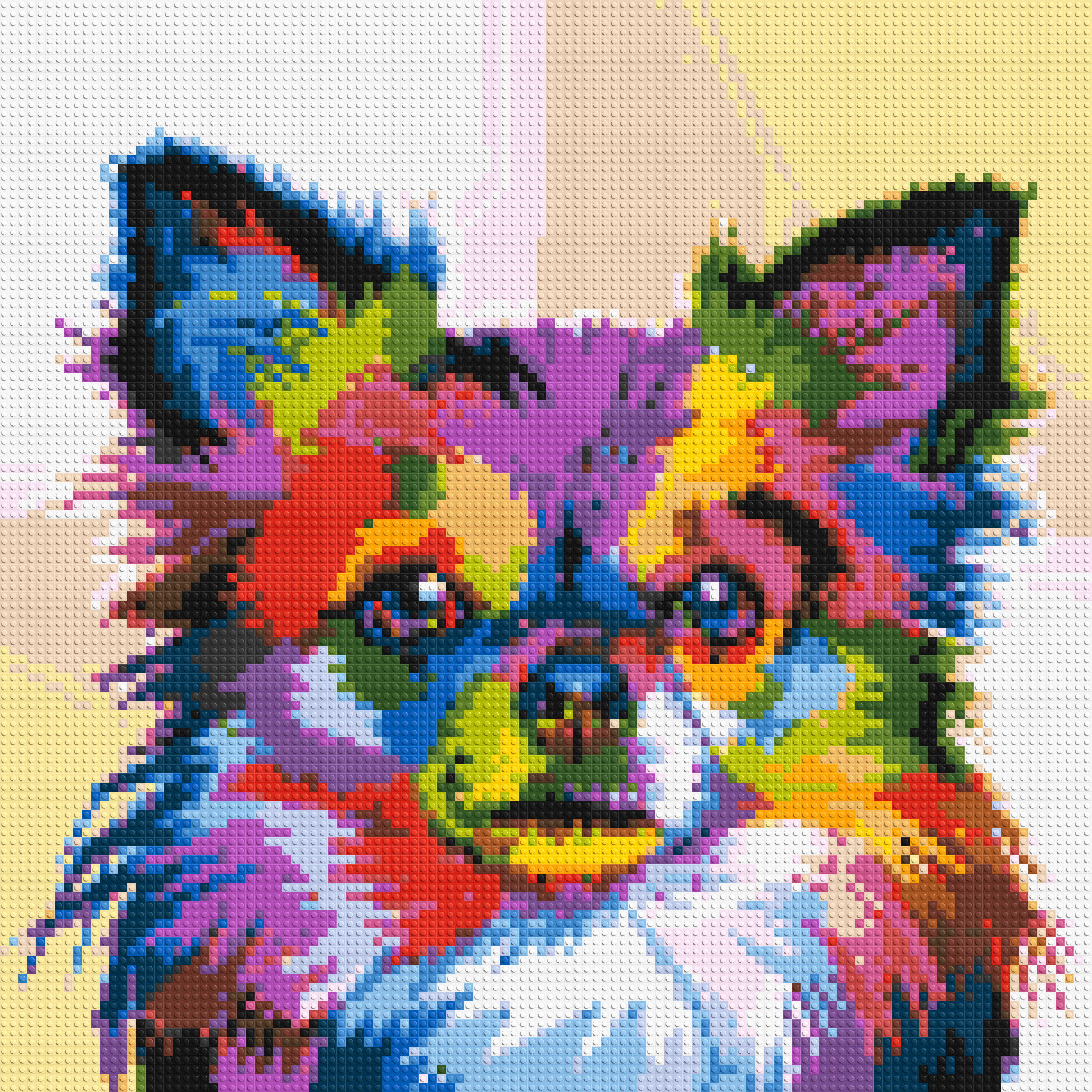 Chihuahua Colorful Pop Art - Brick Art Mosaic Kit