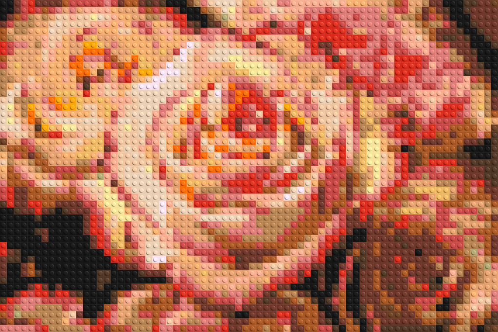 Pink Roses - Brick Art Mosaic Kit