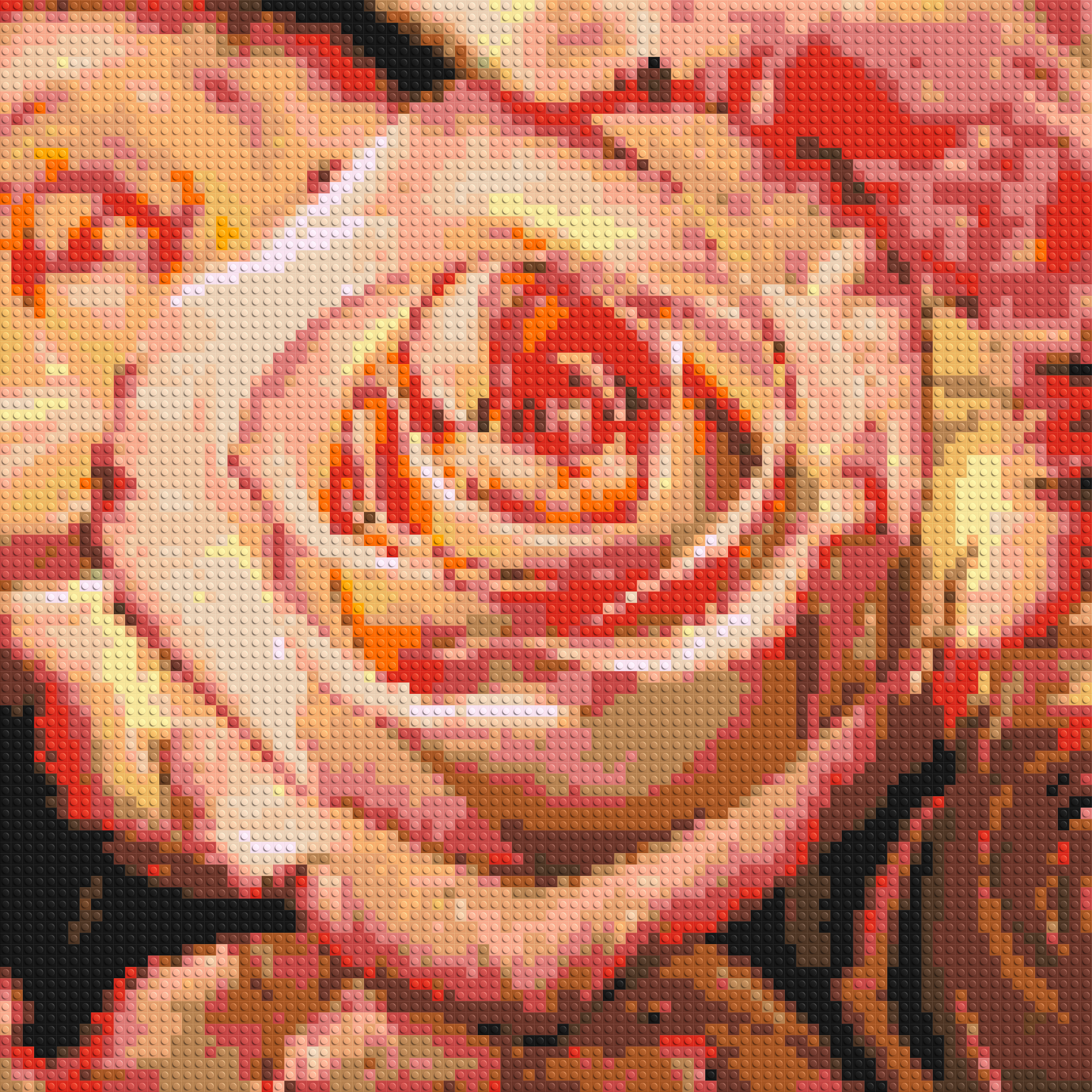 Pink Roses - Brick Art Mosaic Kit