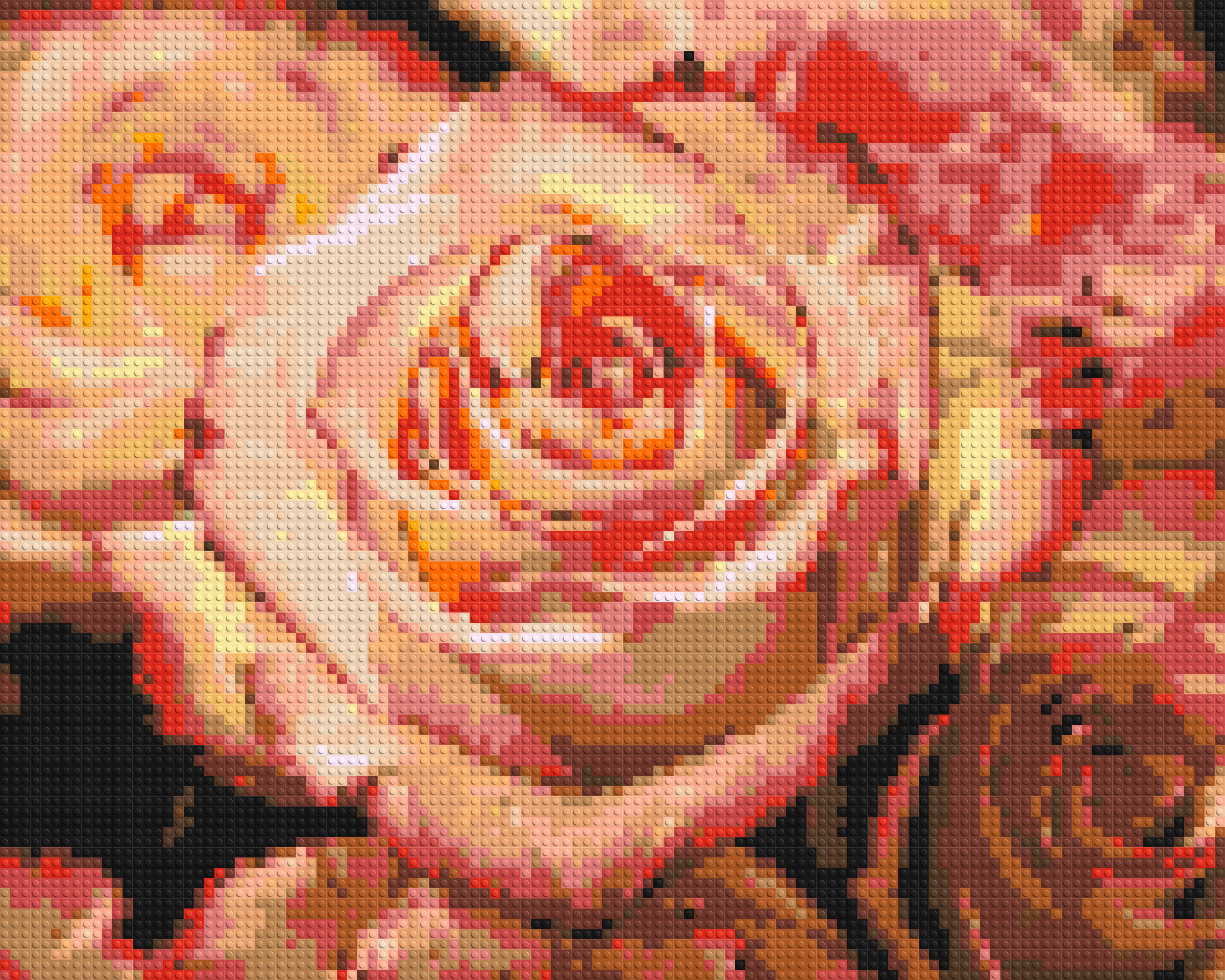 Pink Roses - Brick Art Mosaic Kit