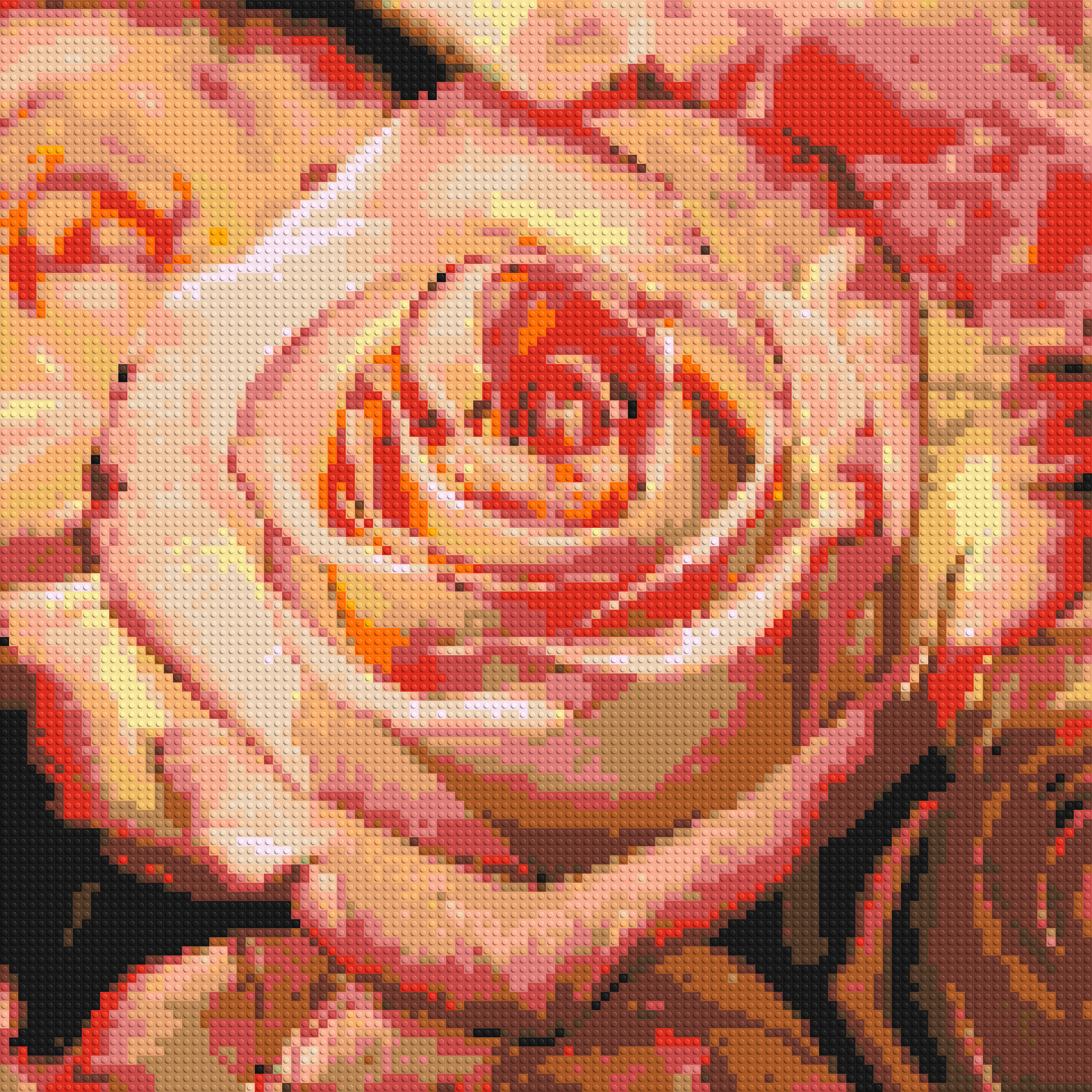 Pink Roses - Brick Art Mosaic Kit