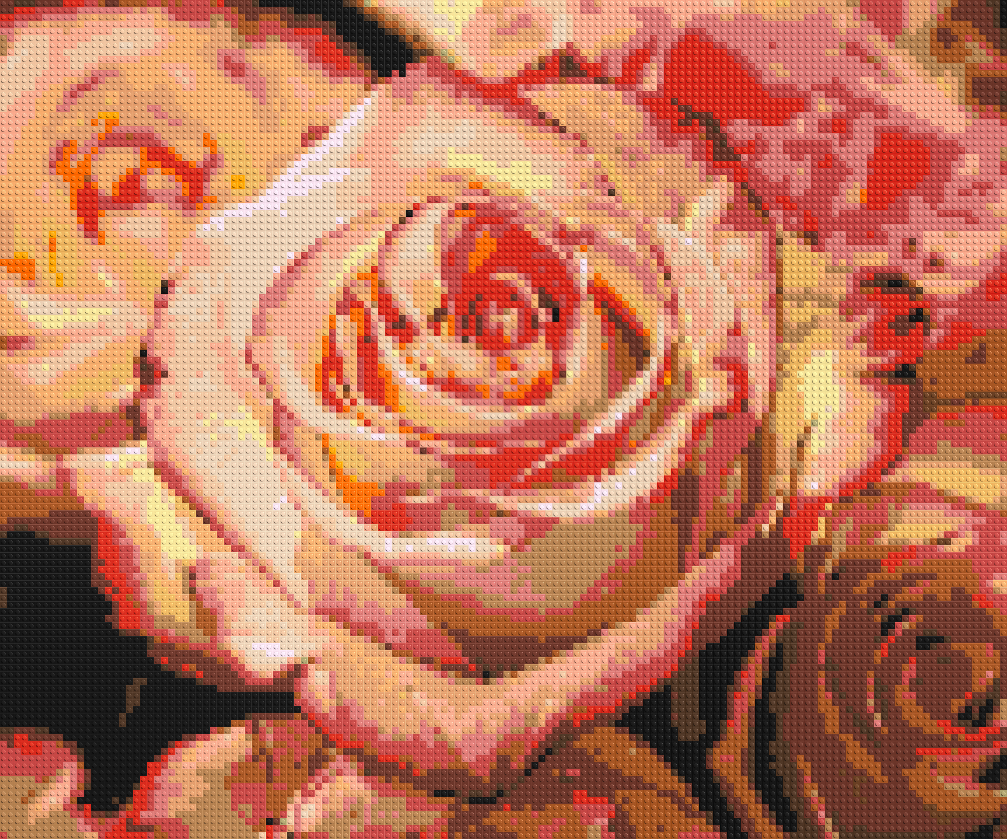 Pink Roses - Brick Art Mosaic Kit