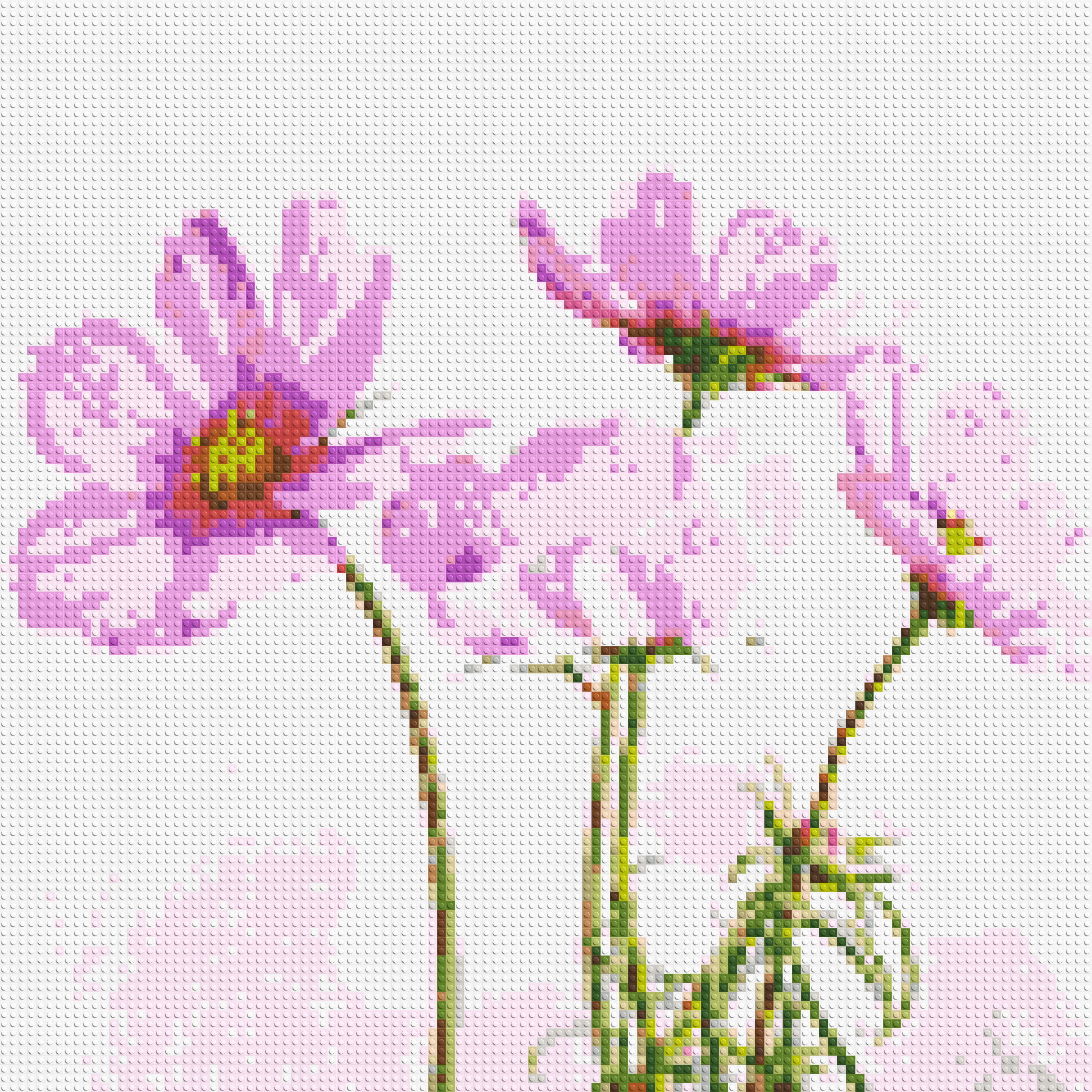 Pink Cosmea - Brick Art Mosaic Kit