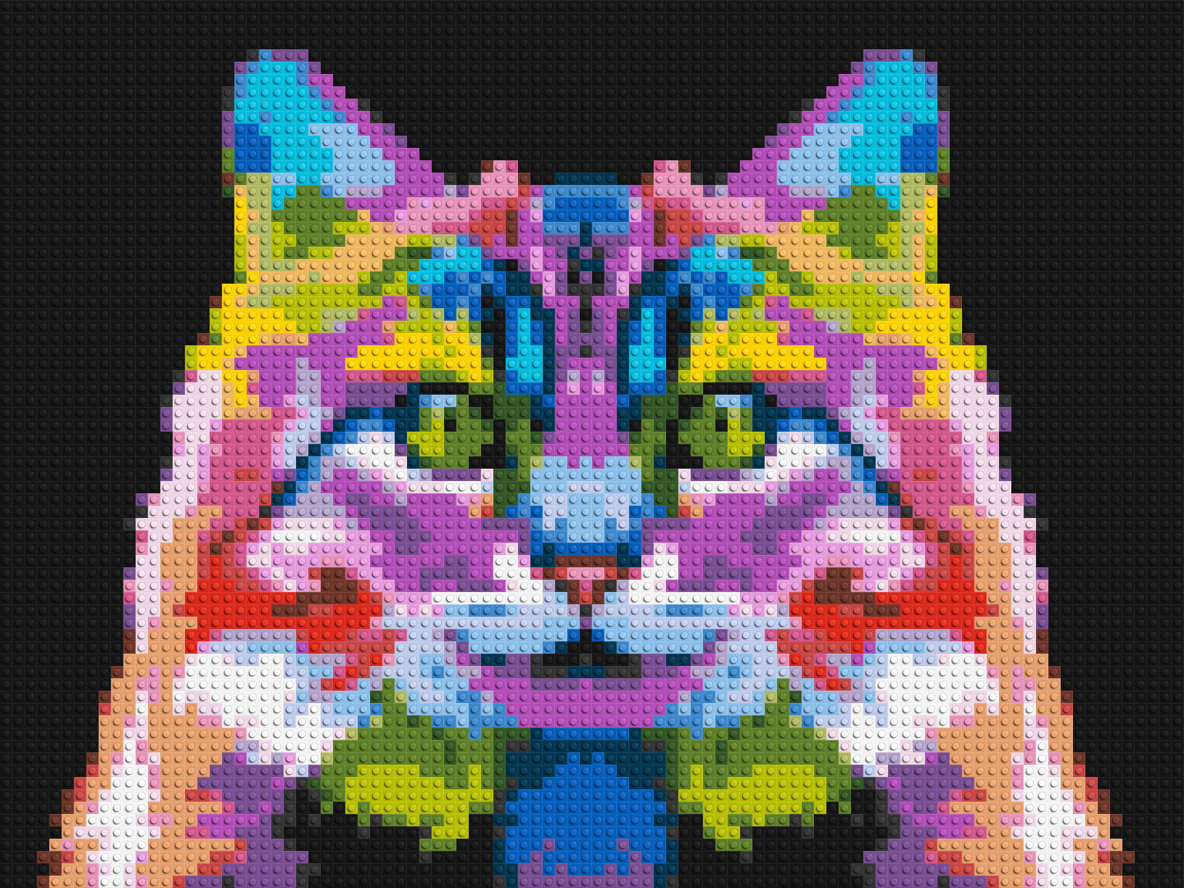 Cat #2 Colorful Pop Art - Brick Art Mosaic Kit