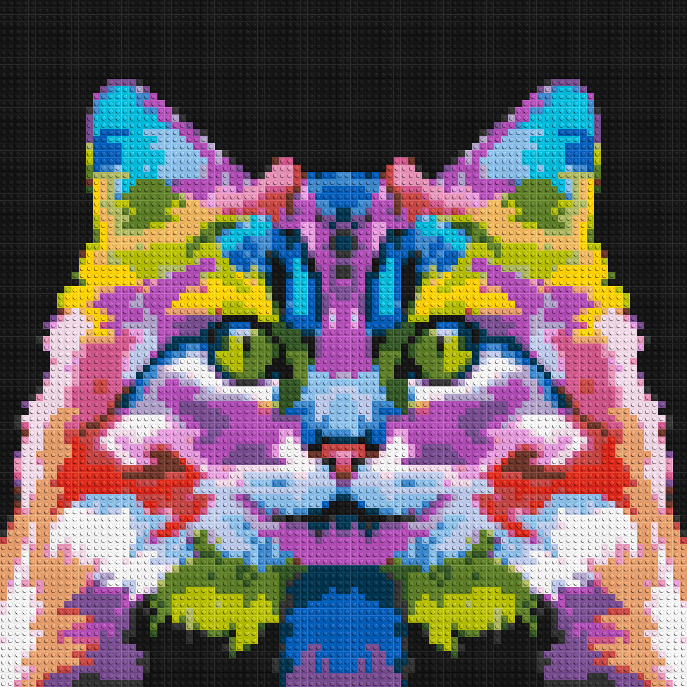 Cat #2 Colorful Pop Art - Brick Art Mosaic Kit