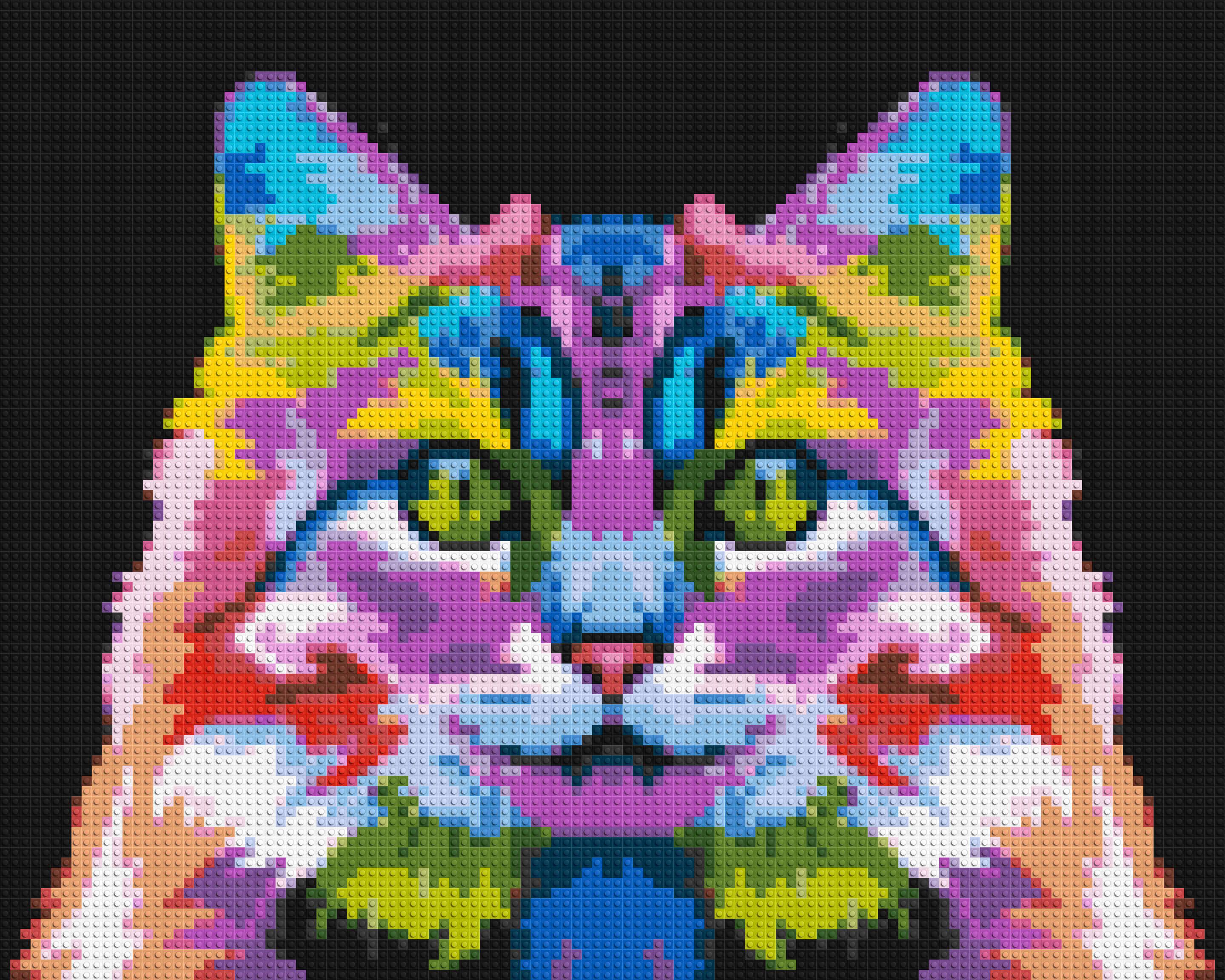 Cat #2 Colorful Pop Art - Brick Art Mosaic Kit