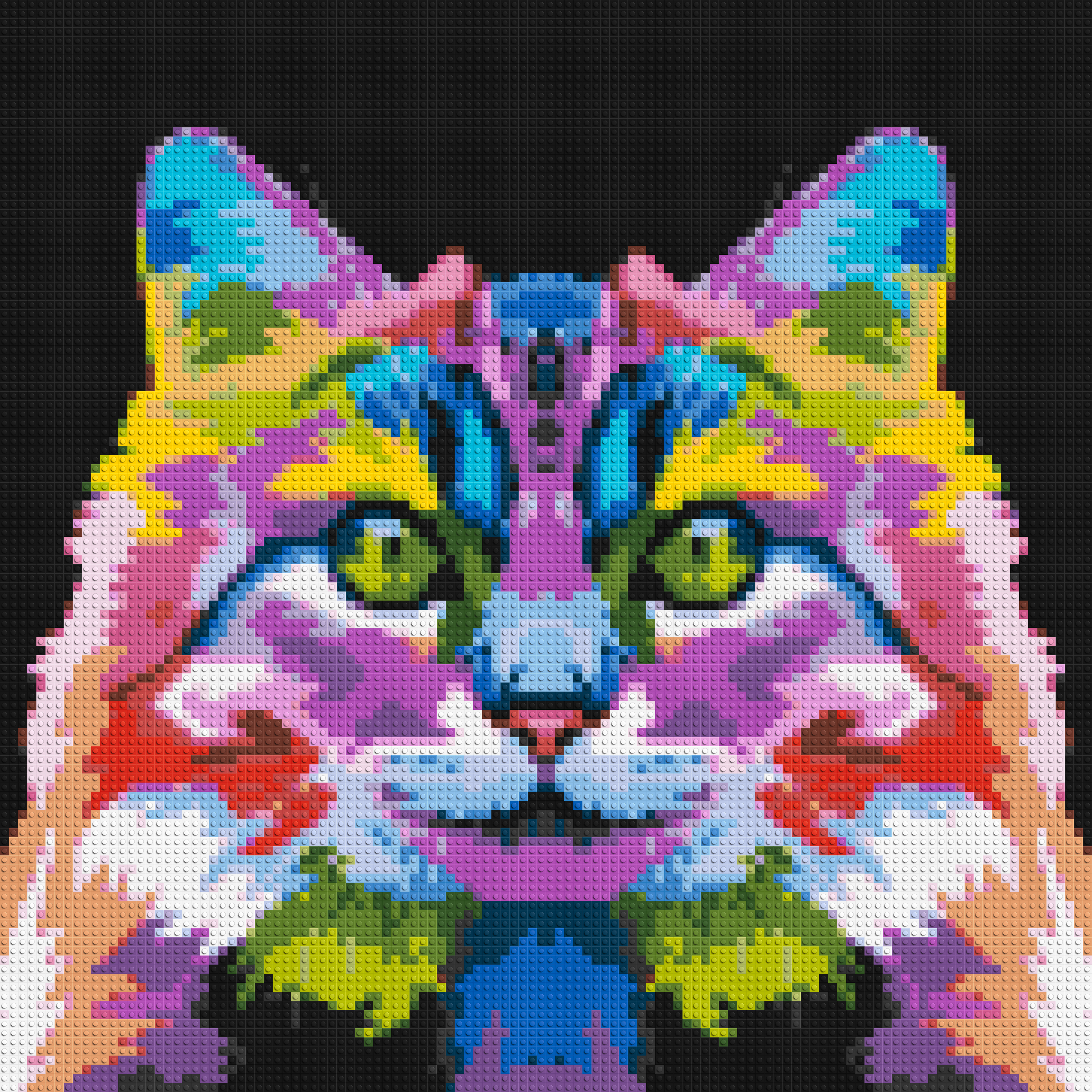Cat #2 Colorful Pop Art - Brick Art Mosaic Kit