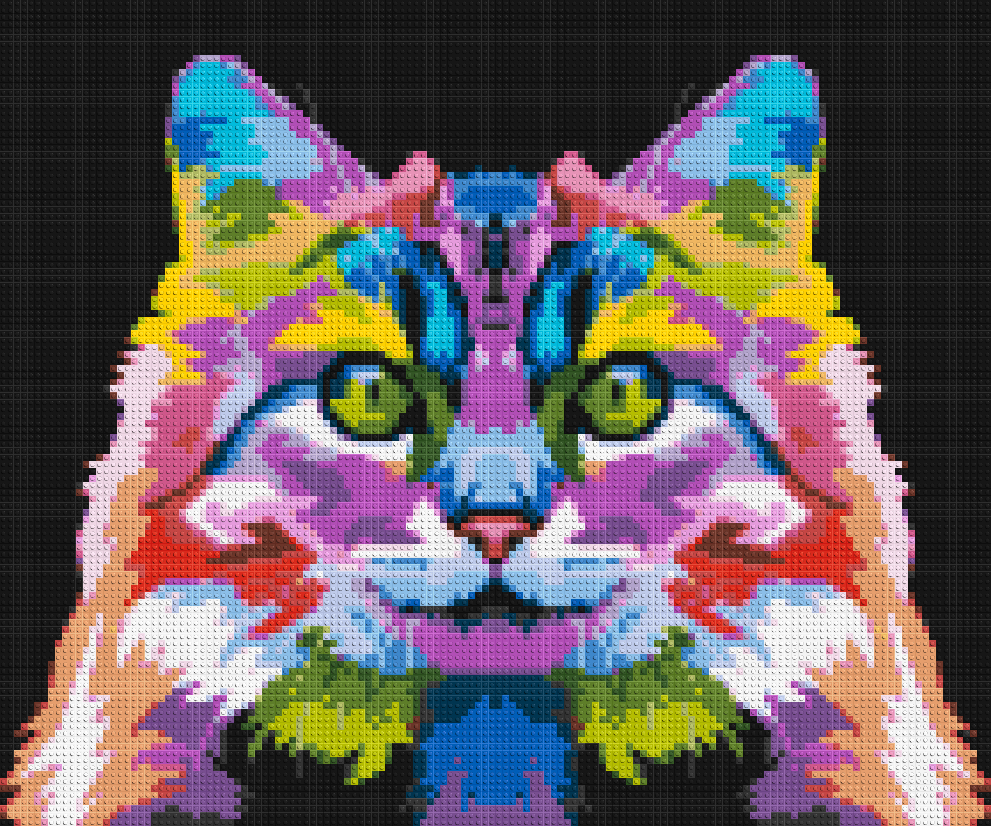 Cat #2 Colorful Pop Art - Brick Art Mosaic Kit