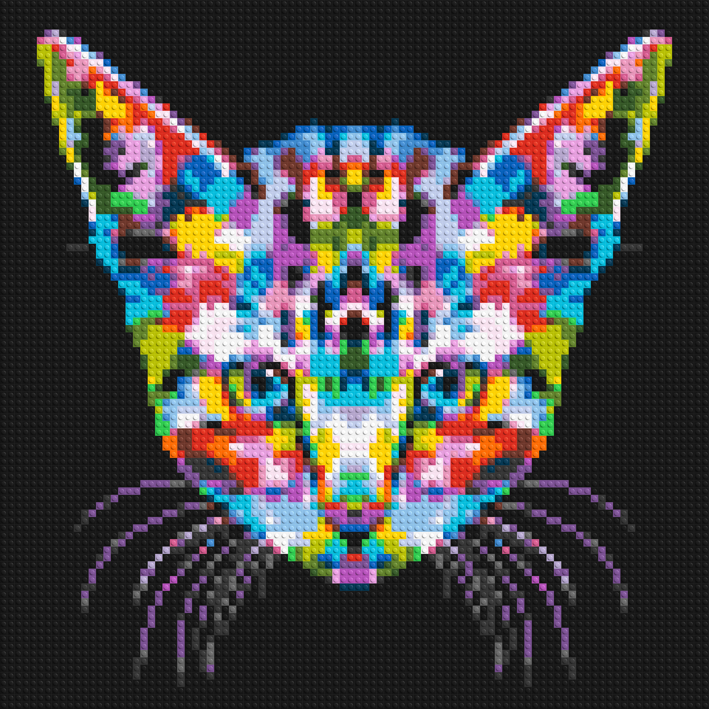 Cat #3 Colorful Pop Art - Brick Art Mosaic Kit