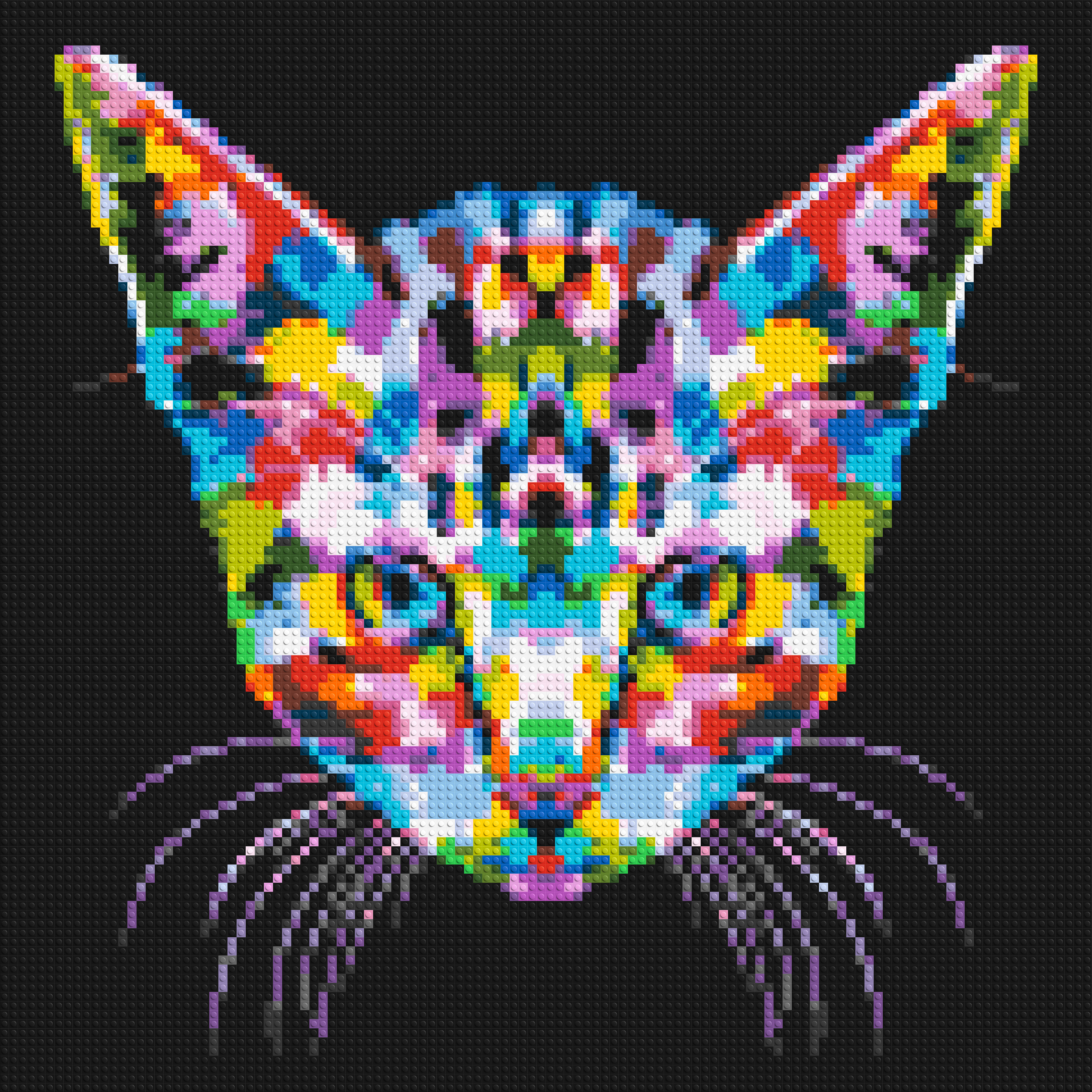 Cat #3 Colorful Pop Art - Brick Art Mosaic Kit