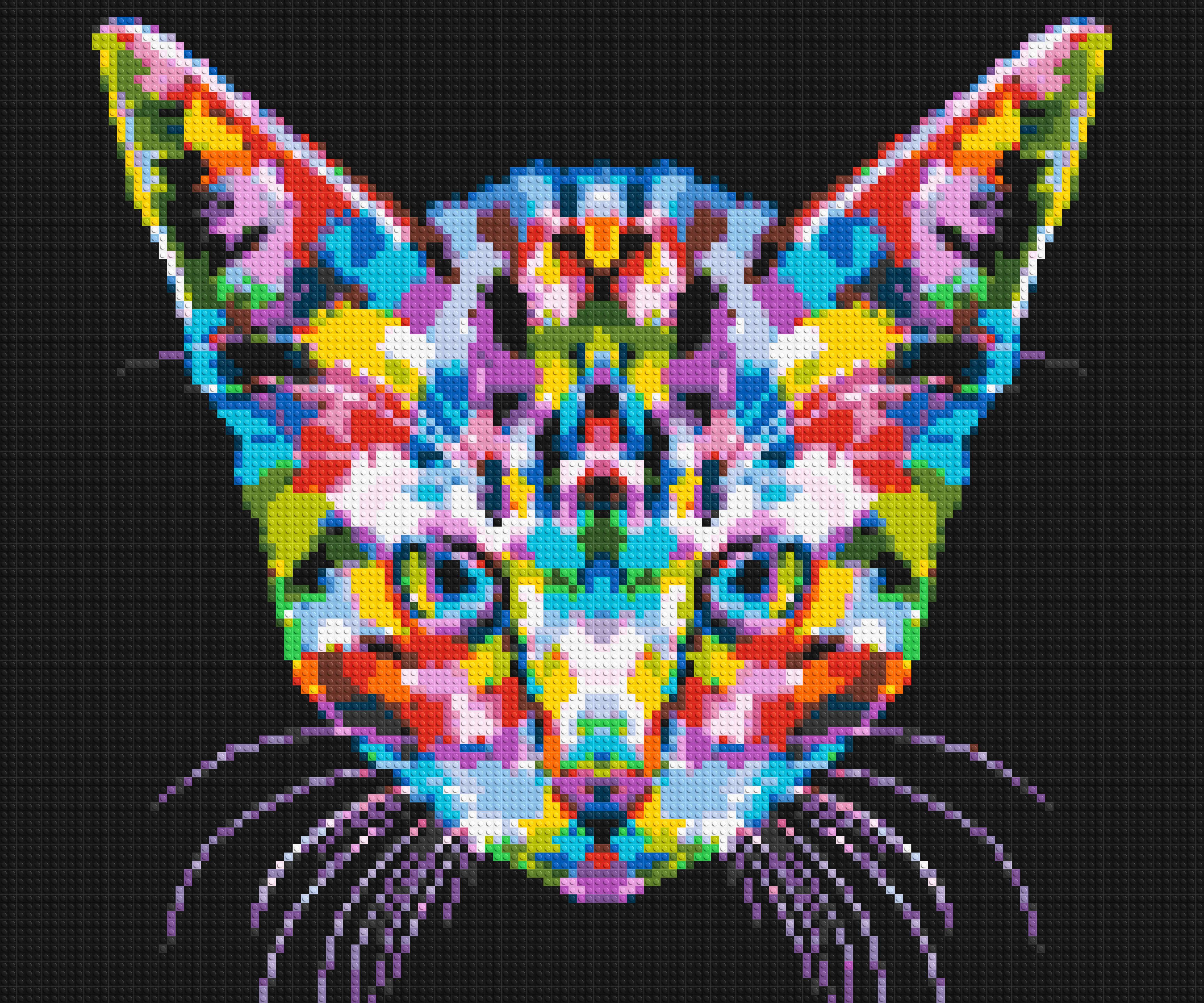 Cat #3 Colorful Pop Art - Brick Art Mosaic Kit