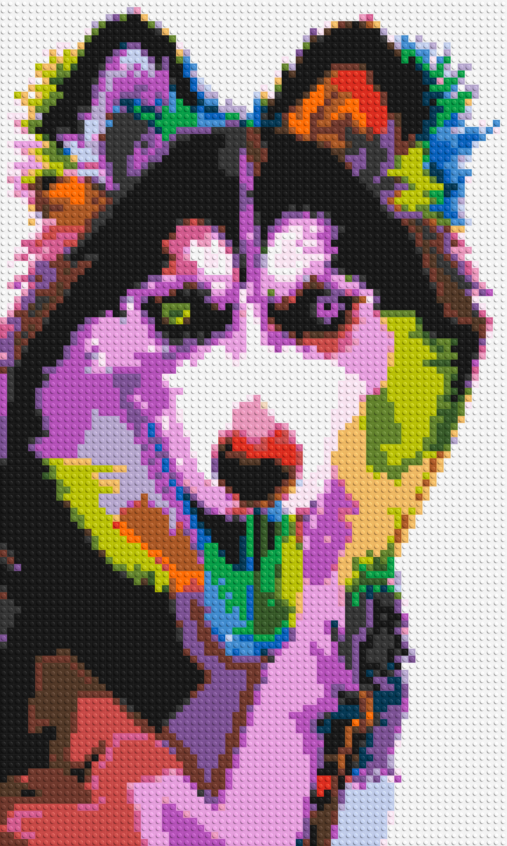 Husky Colorful Pop Art - Brick Art Mosaic Kit