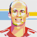 Arjen Robben - Brick Art Mosaic Kit