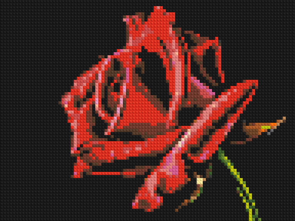 Red Rose - Brick Art Mosaic Kit
