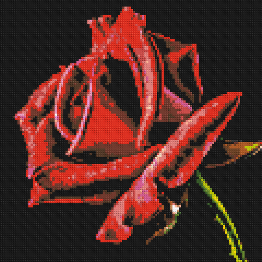 Red Rose - Brick Art Mosaic Kit