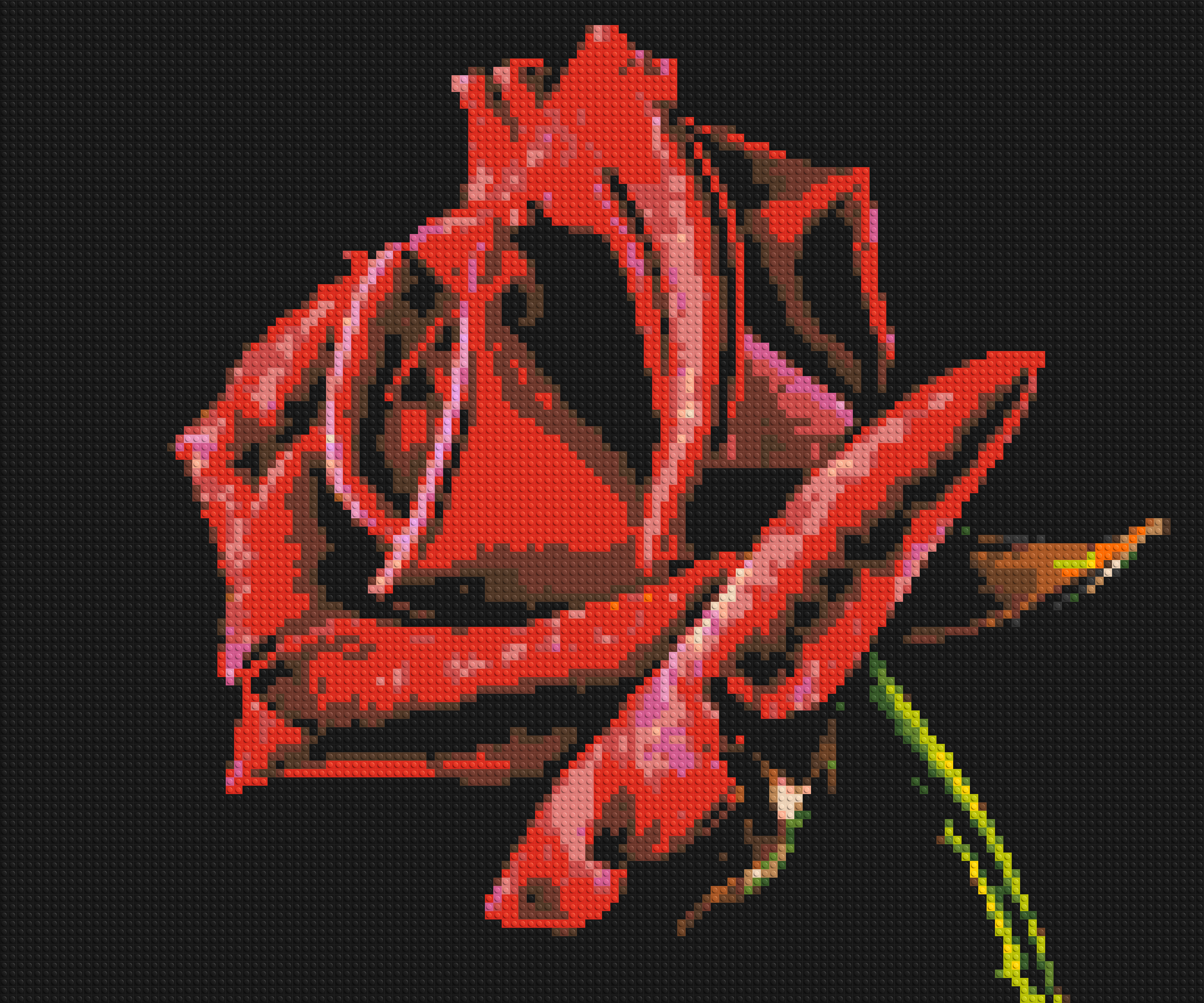 Red Rose - Brick Art Mosaic Kit