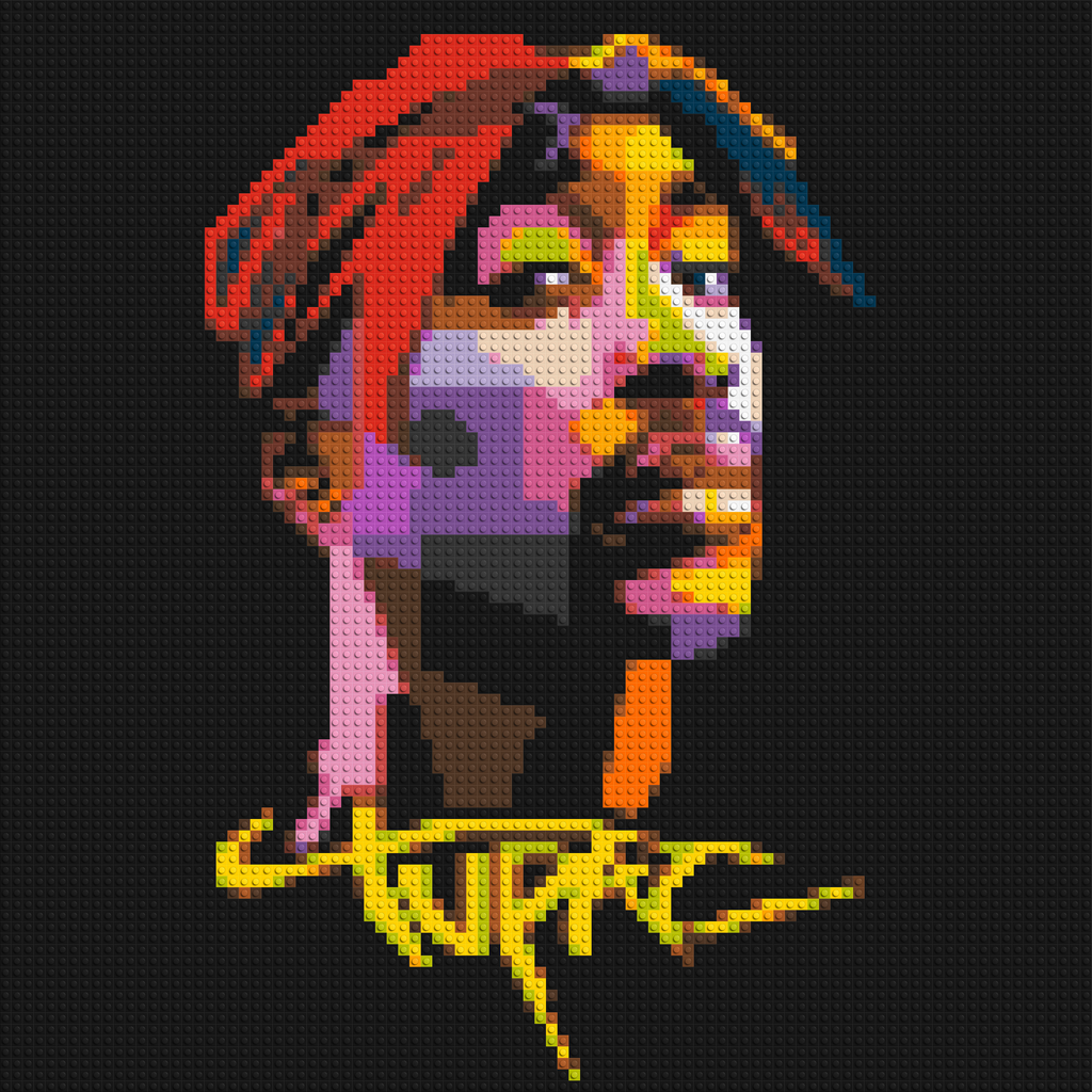 Tupac Shakur - Brick Art Mosaic Kit