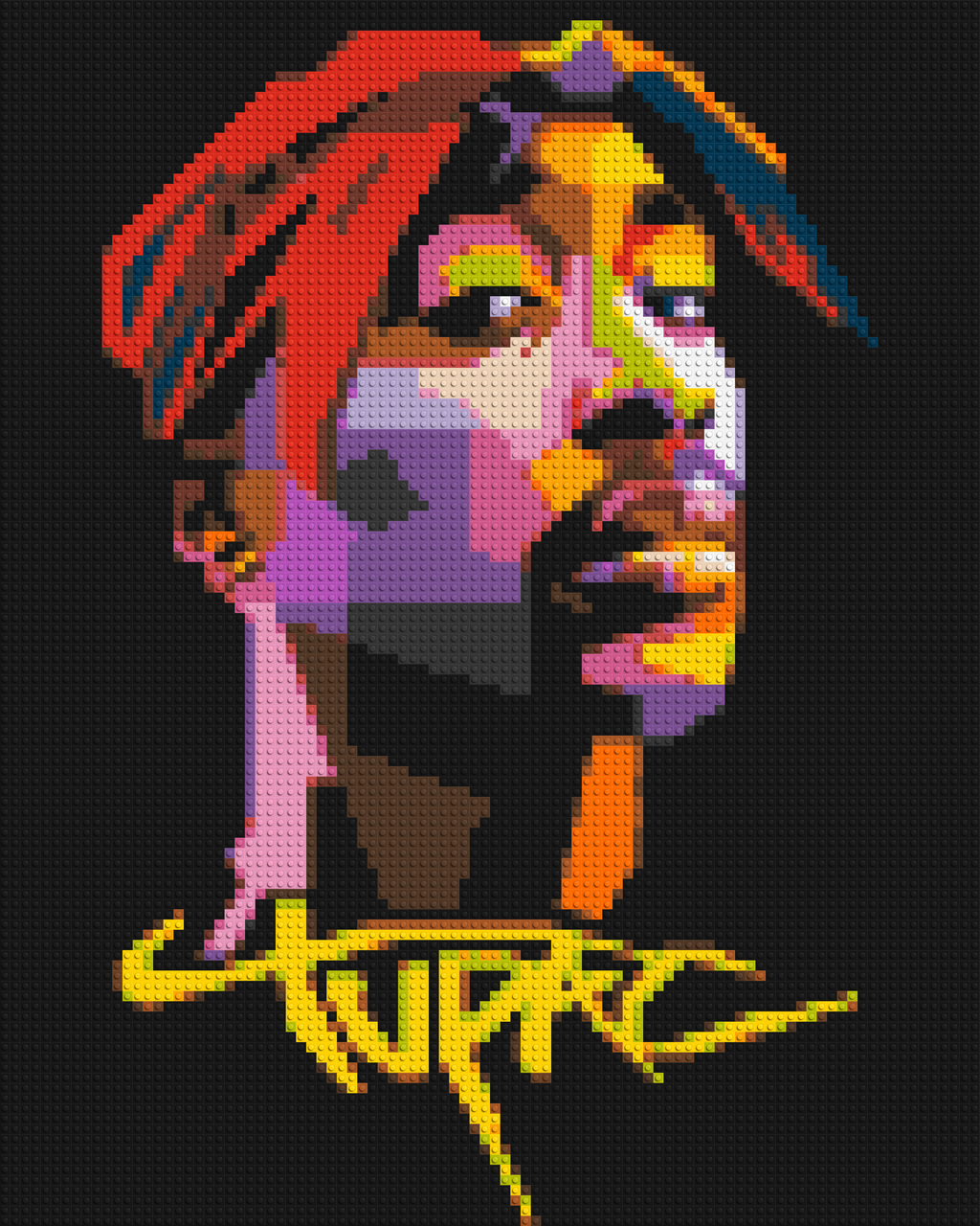 Tupac Shakur - Brick Art Mosaic Kit