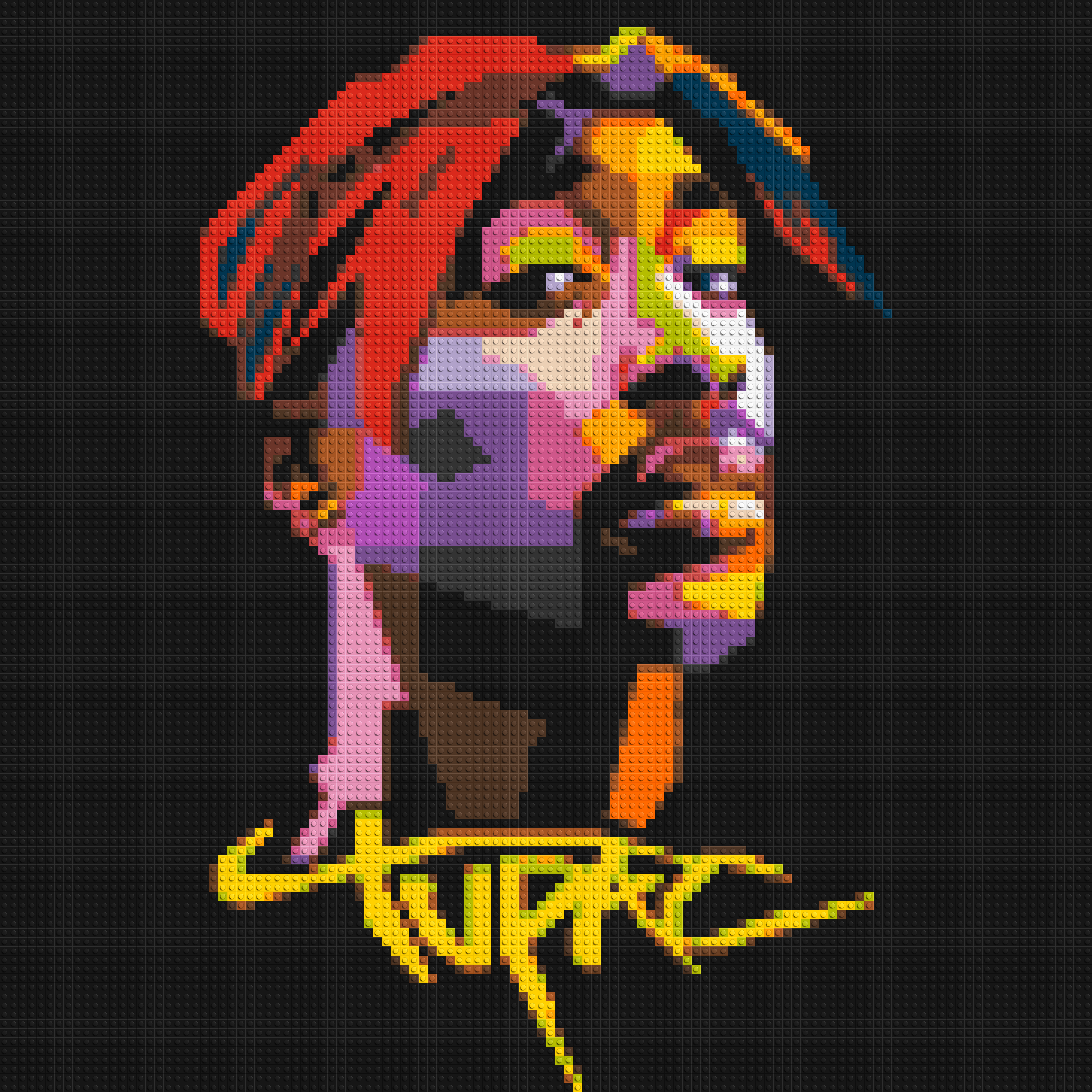 Tupac Shakur - Brick Art Mosaic Kit