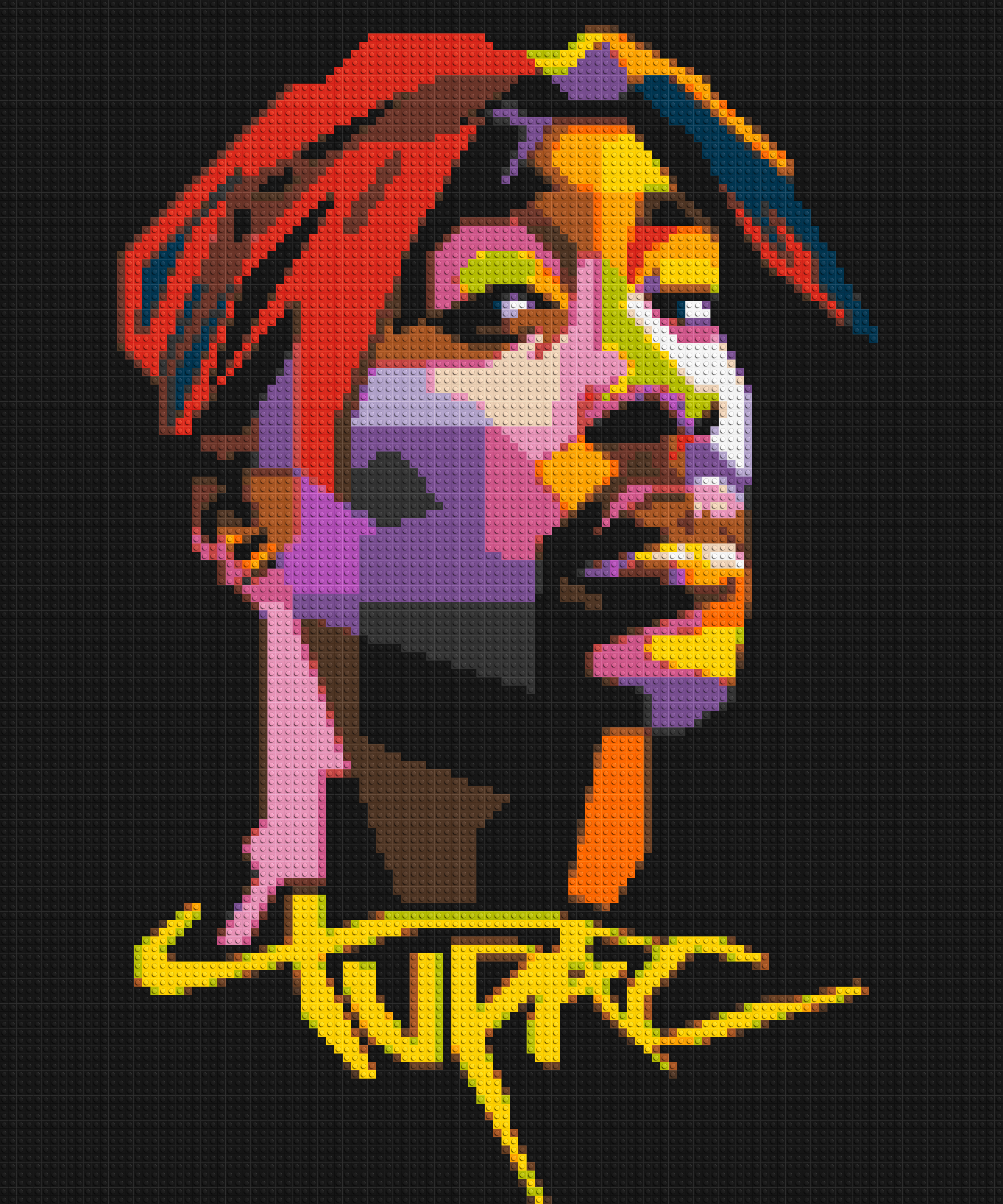 Tupac Shakur - Brick Art Mosaic Kit