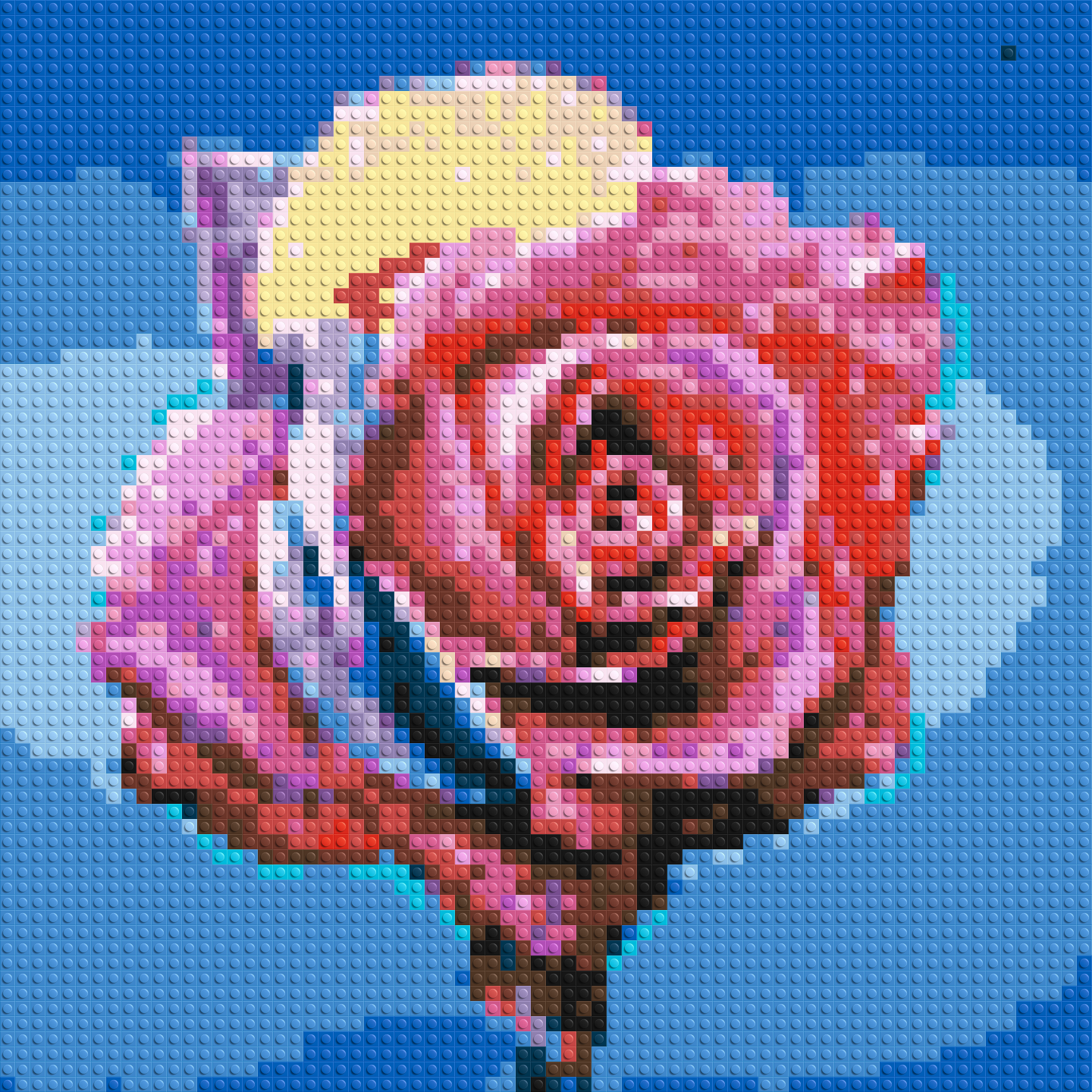 Colorful Rose - Brick Art Mosaic Kit