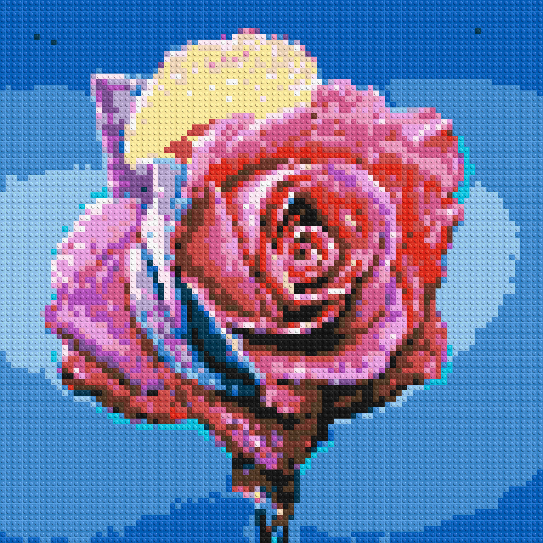 Colorful Rose - Brick Art Mosaic Kit