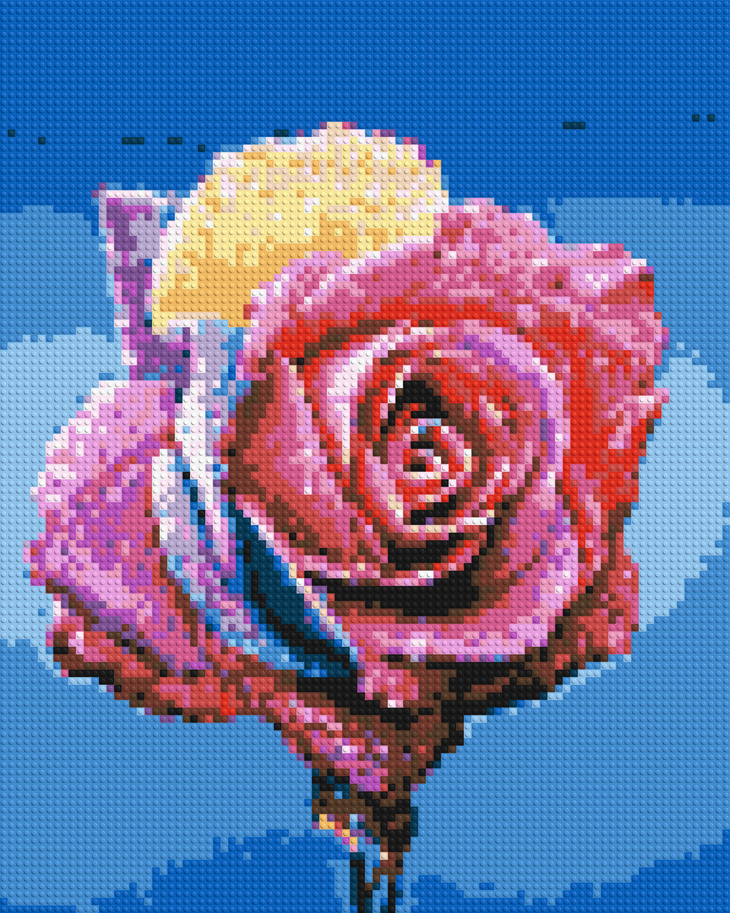 Colorful Rose - Brick Art Mosaic Kit