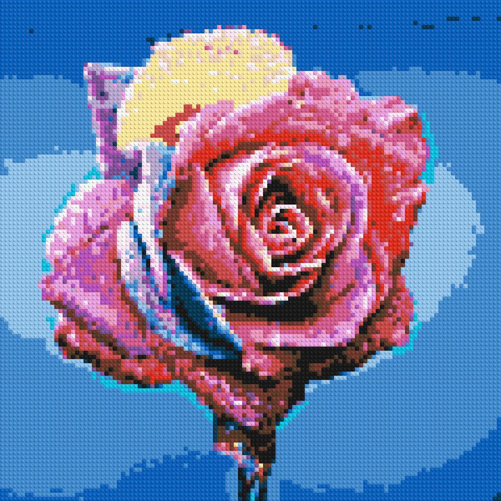 Colorful Rose - Brick Art Mosaic Kit