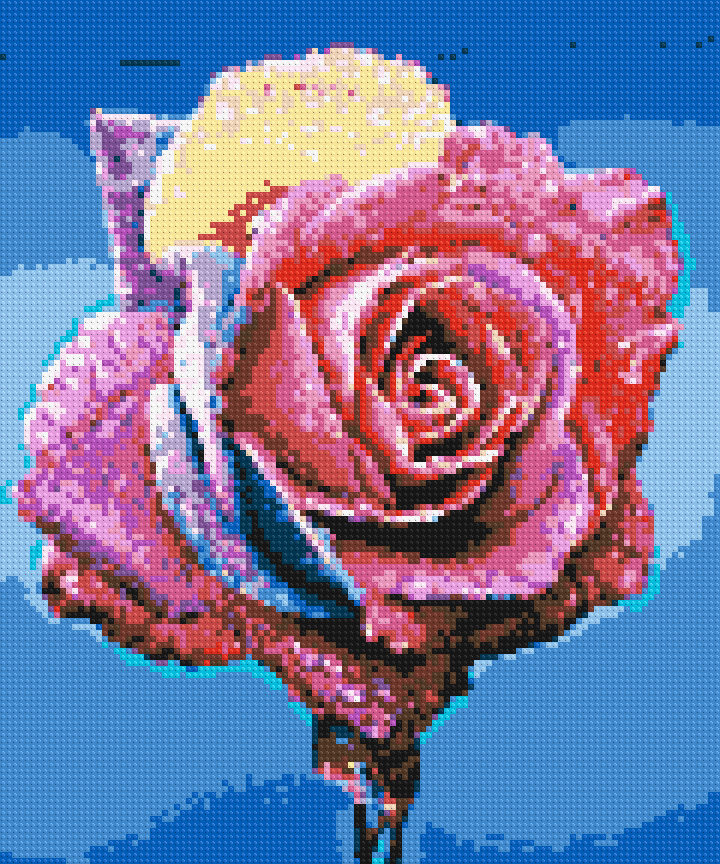 Colorful Rose - Brick Art Mosaic Kit