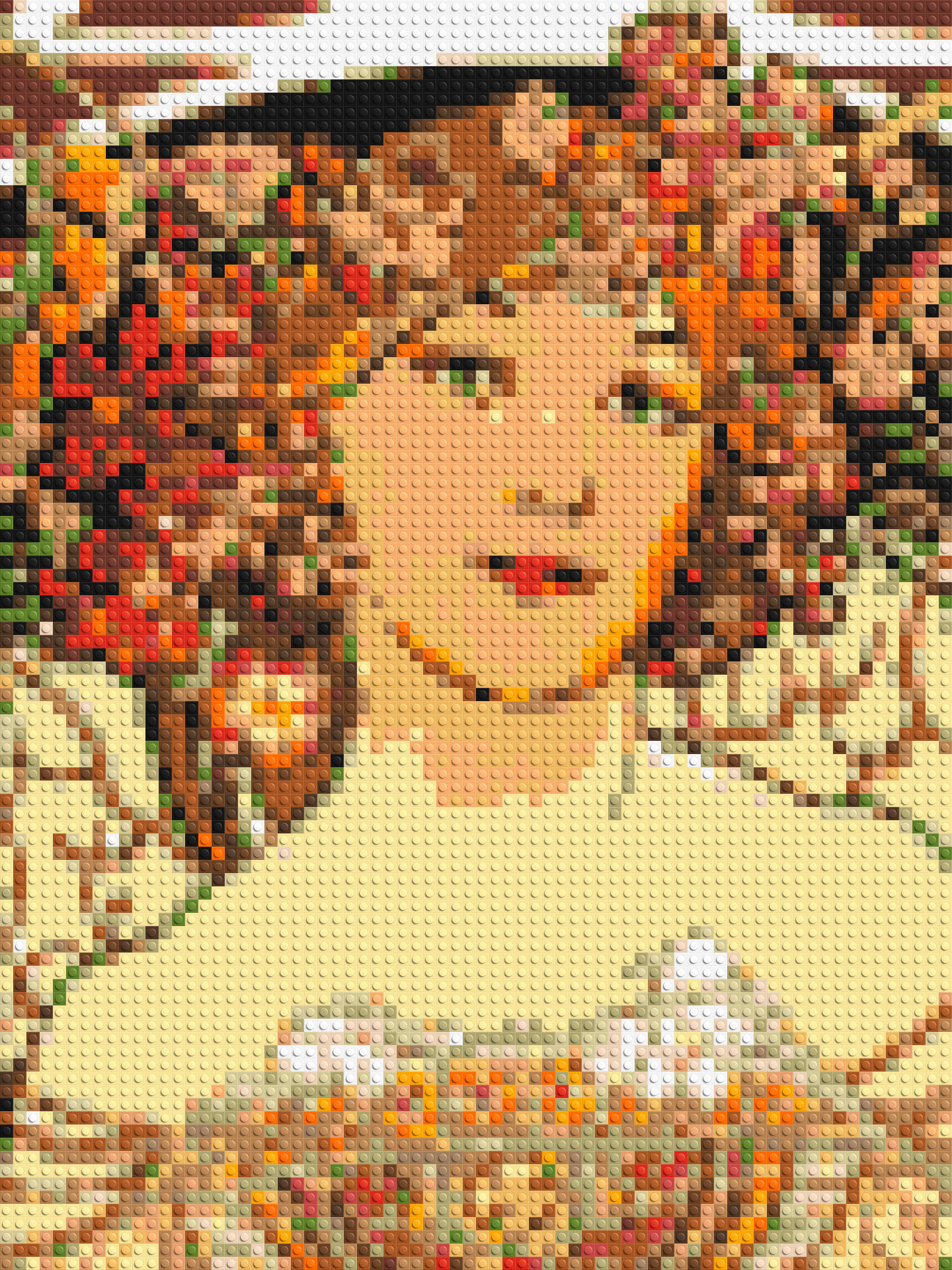 Detail of Reverie by Alphonse Mucha - Brick Art Mosaic Kit