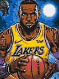 LeBron James Pop Art - Brick Art Mosaic Kit