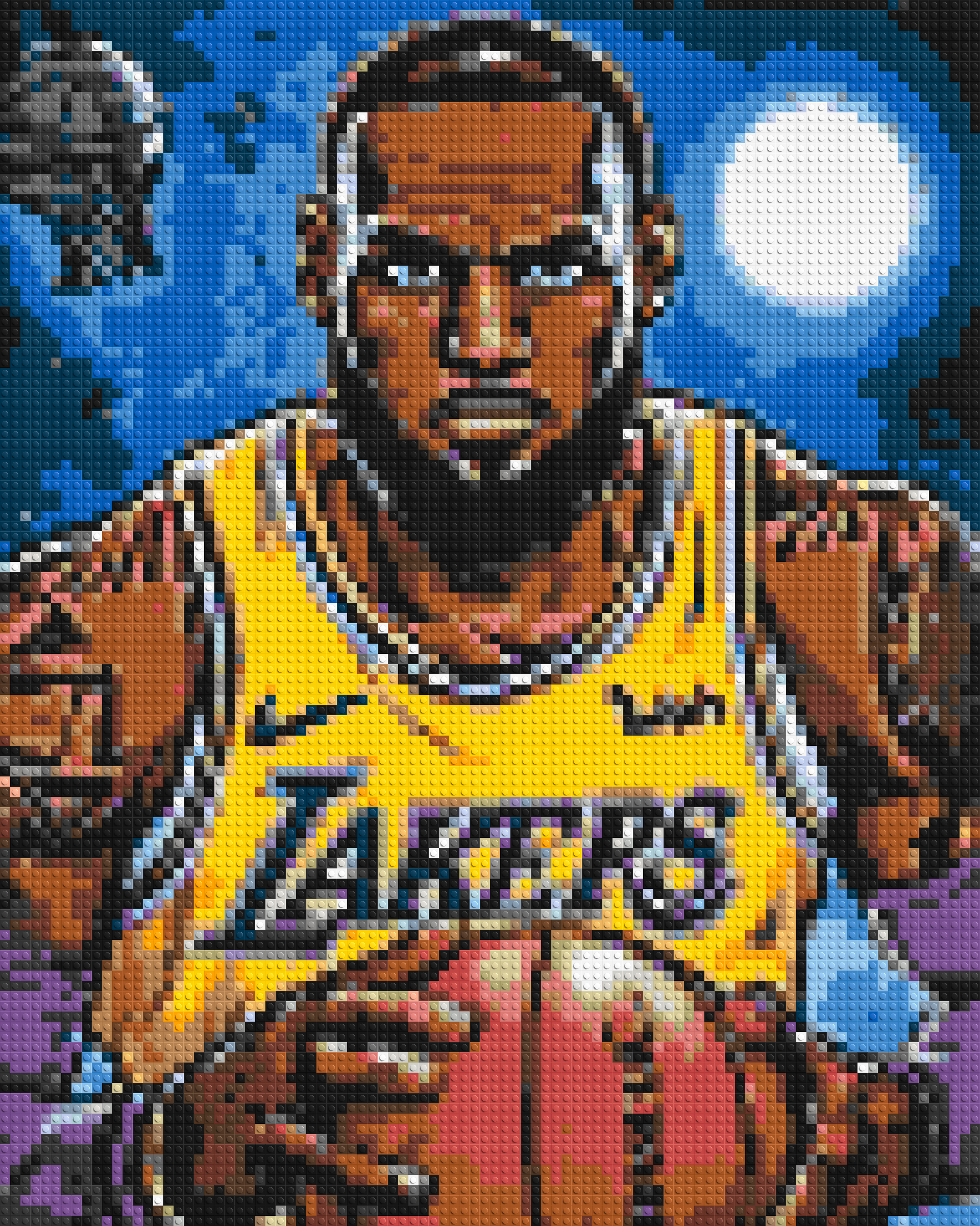 LeBron James Pop Art - Brick Art Mosaic Kit
