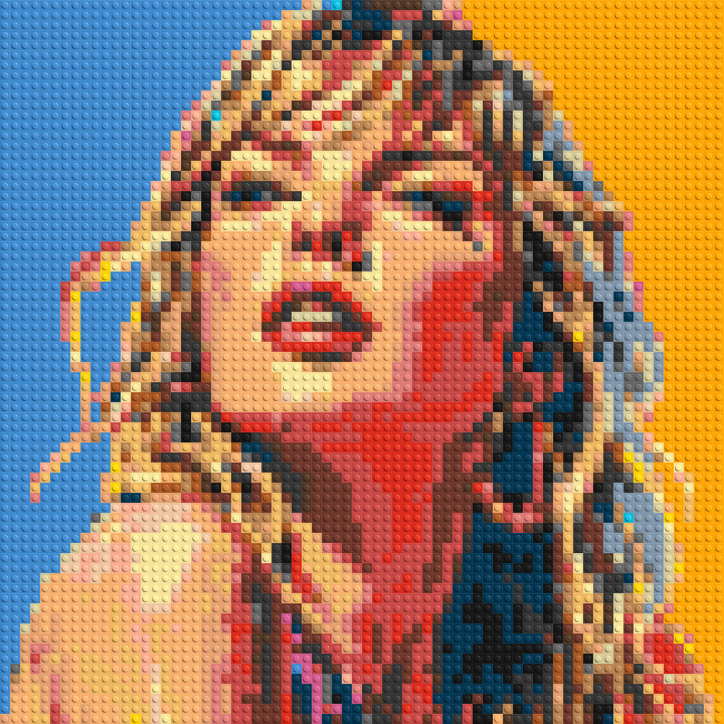 Taylor Swift Colorful  - Brick Art Mosaic Kit