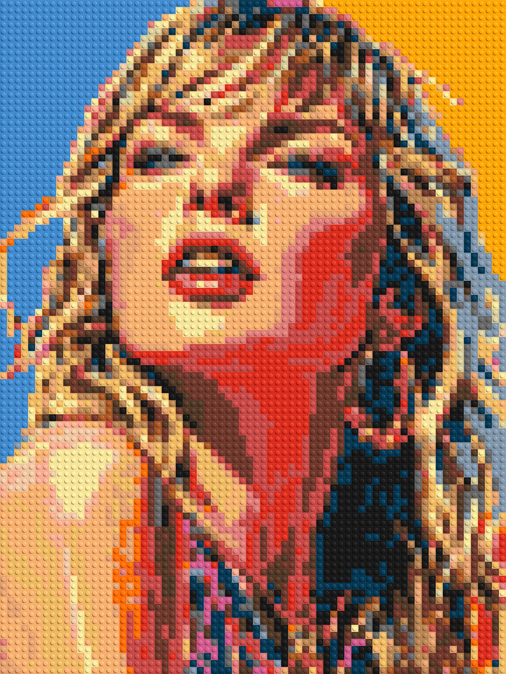 Taylor Swift Colorful  - Brick Art Mosaic Kit