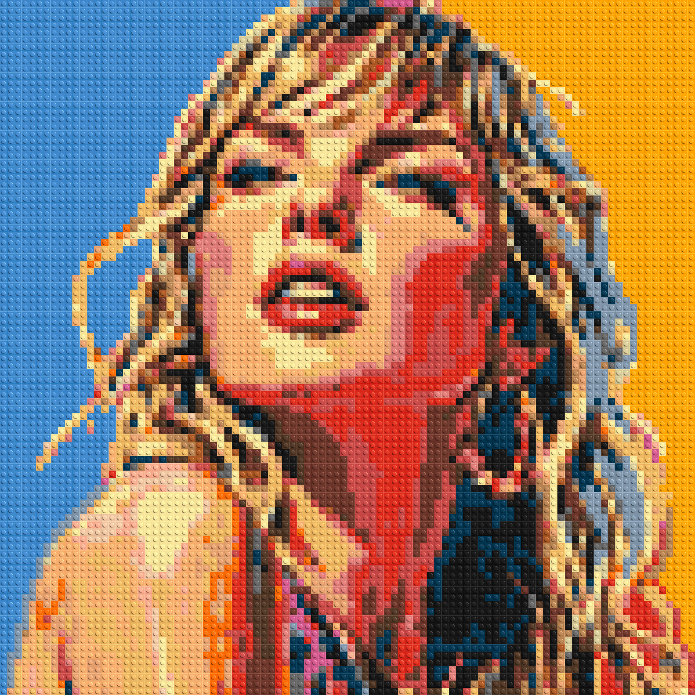 Taylor Swift Colorful  - Brick Art Mosaic Kit