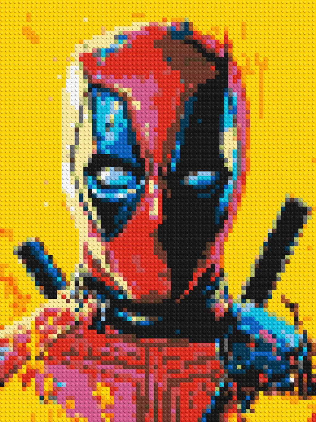 Deadpool Pixel Art - Brick Art Mosaic Kit