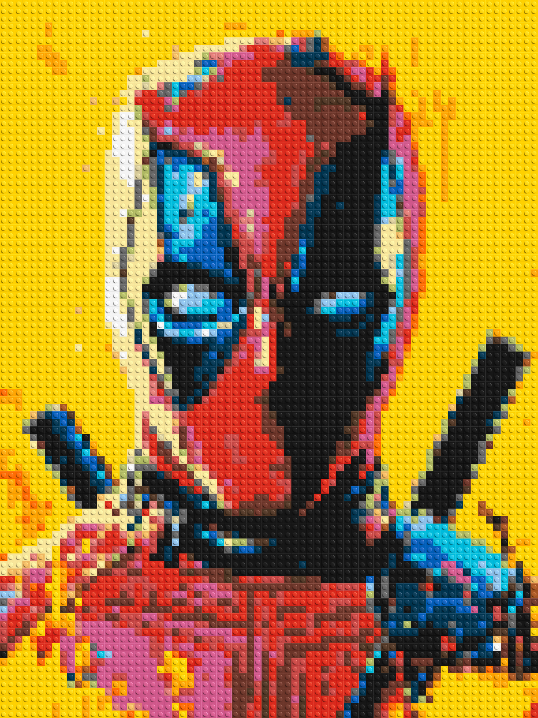 Deadpool Pixel Art - Brick Art Mosaic Kit