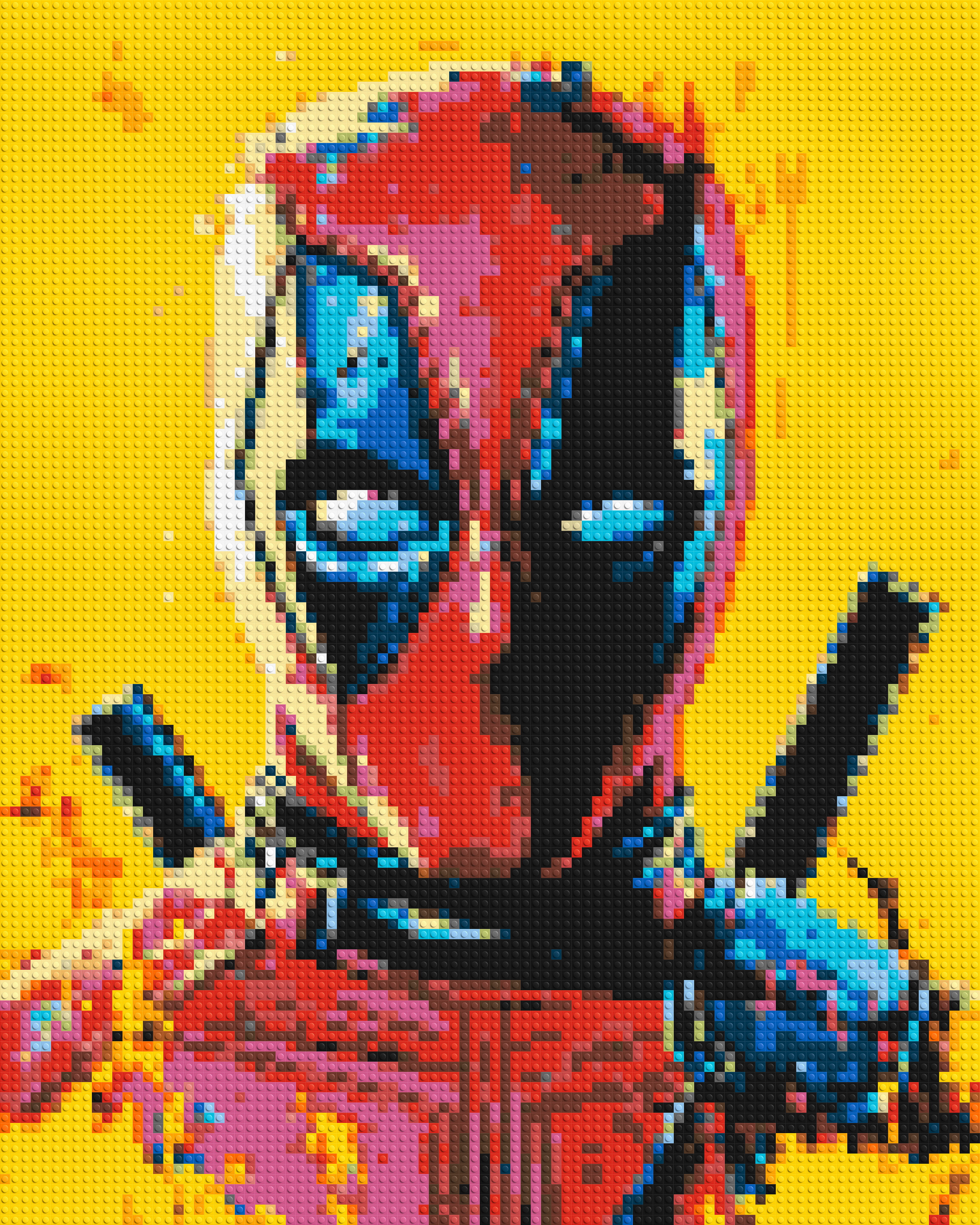 Deadpool Pixel Art - Brick Art Mosaic Kit