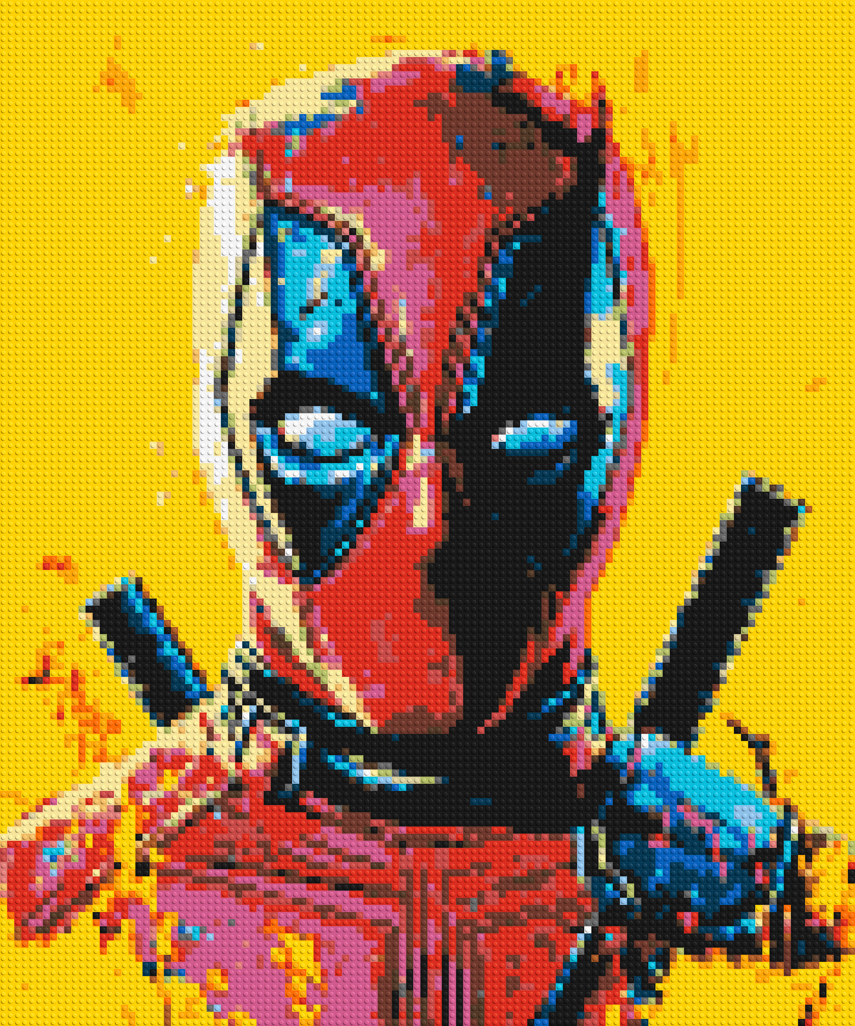 Deadpool Pixel Art - Brick Art Mosaic Kit