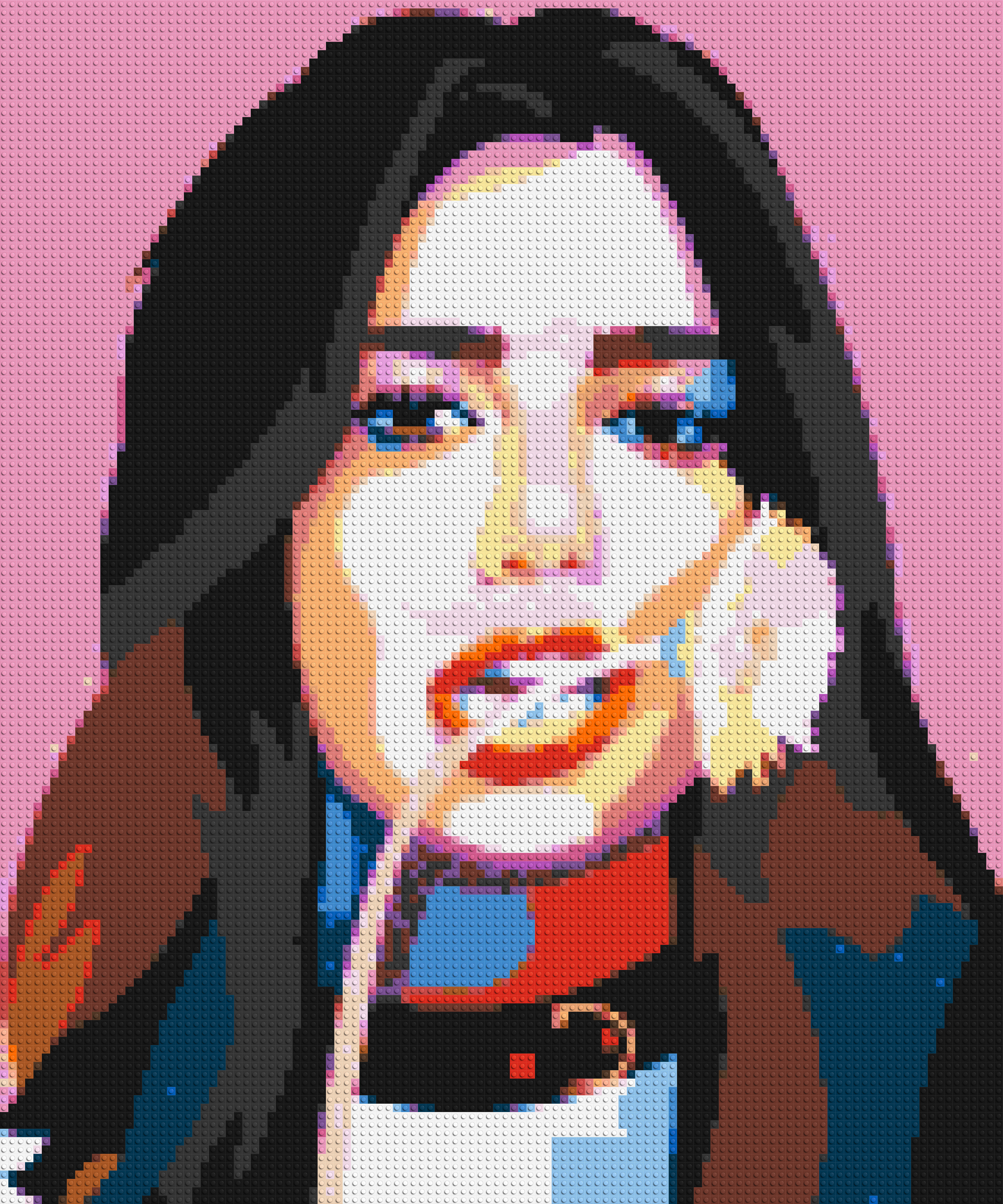 Dua Lipa #3 - Brick Art Mosaic Kit