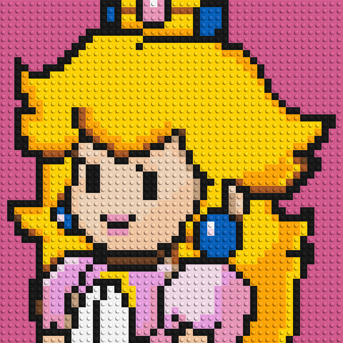 Princess Peach - Brick Art Mosaic Kit
