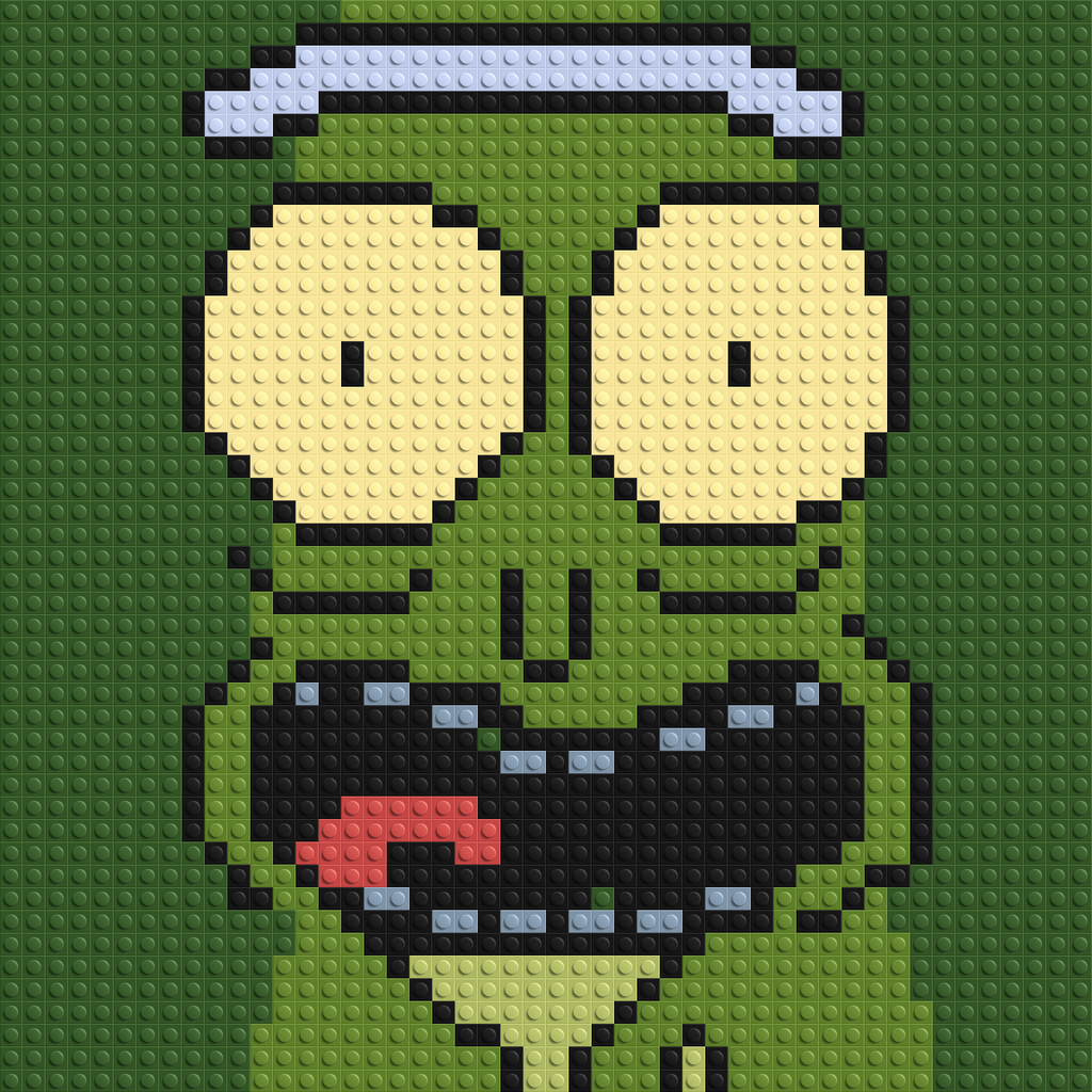 Pickle Rick - Brick Art Mosaic Kit