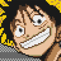 Monkey D. Luffy #2 (One Piece) - Brick Art Mosaic Kit