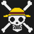 Strawhats Jolly Roger - Brick Art Mosaic Kit